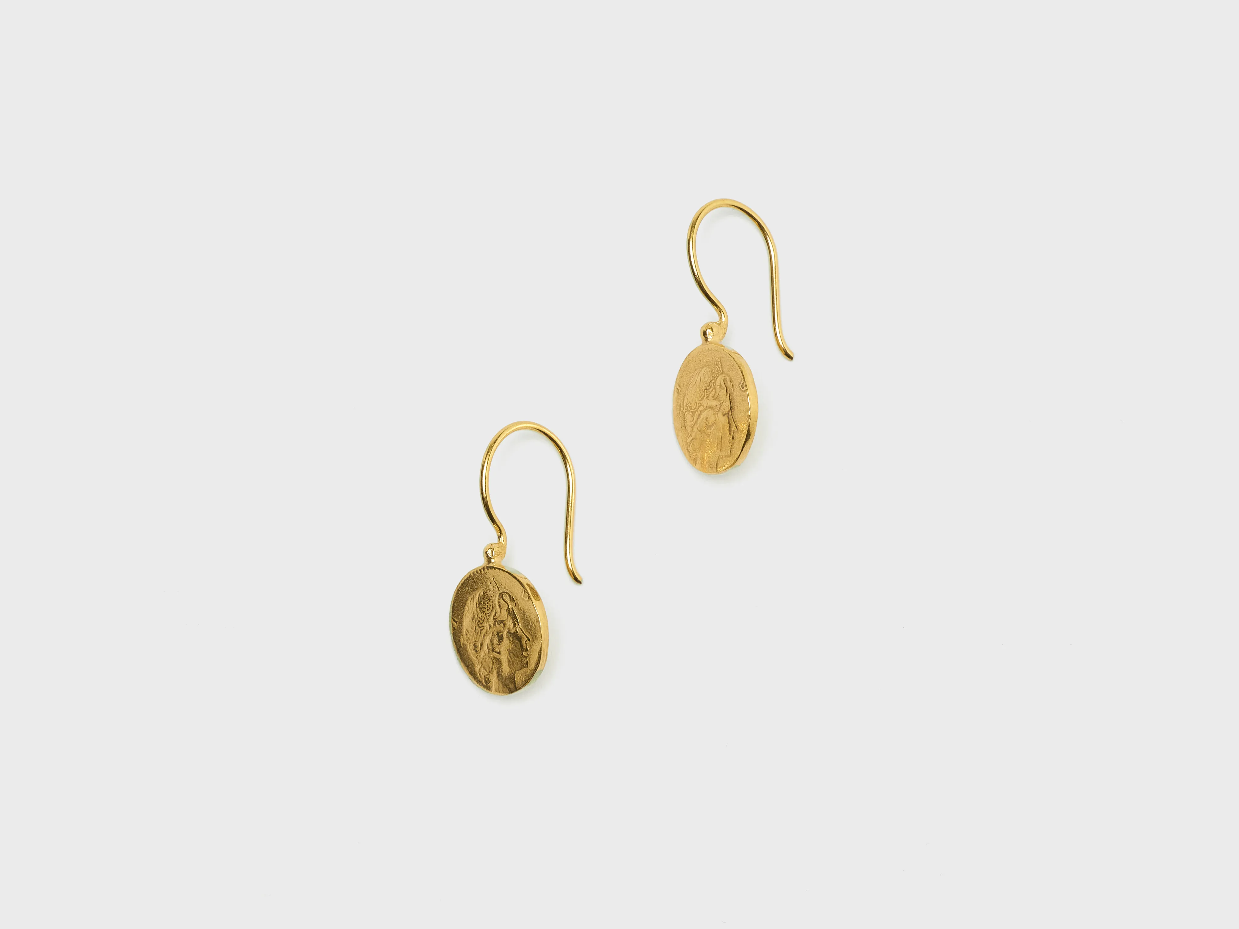 Queen Coin Earrings (252 / W / GOLD)
