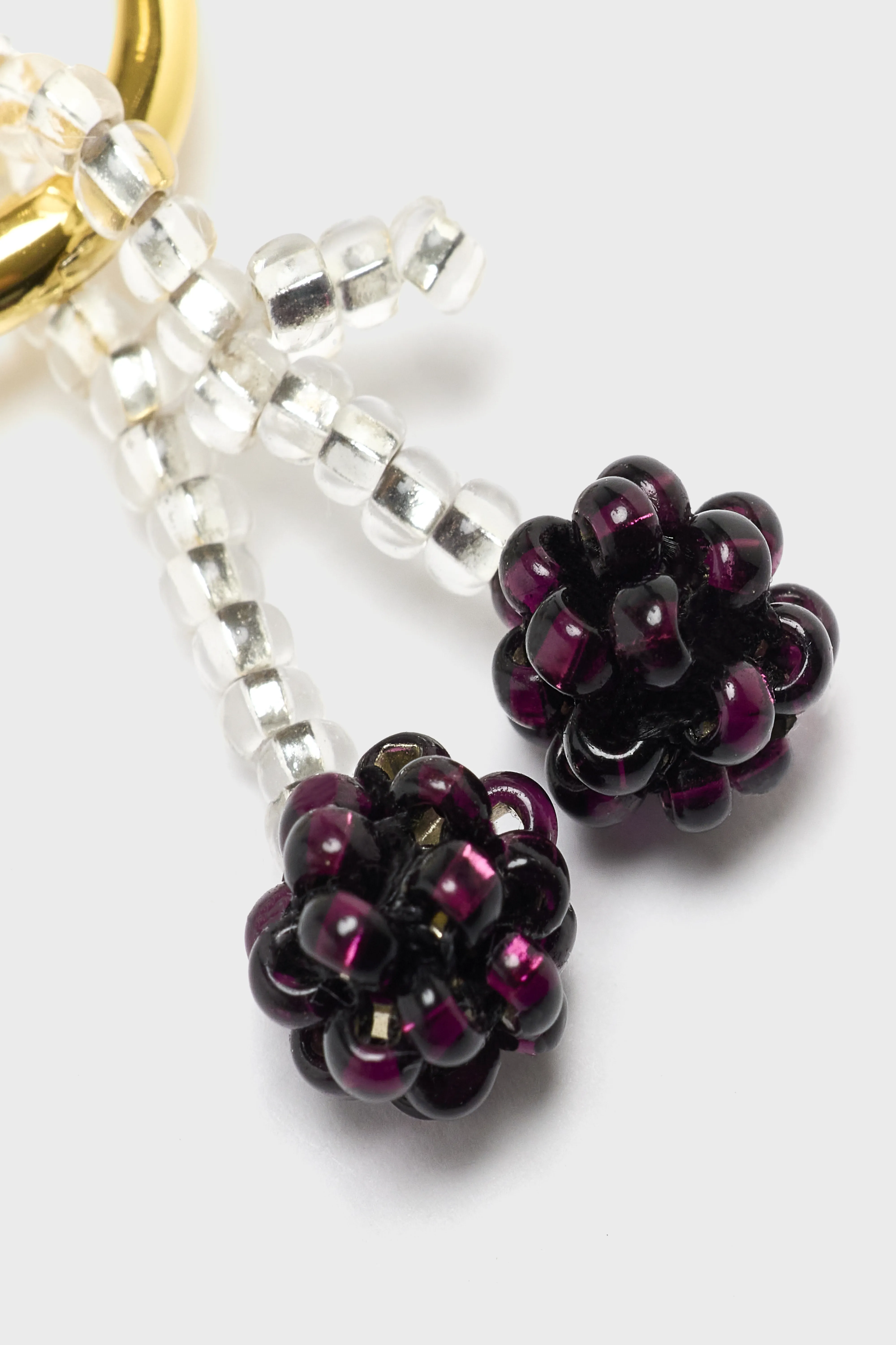 Mini Dark Cherry Earring  (252 / W / PURPLE) - Image 3