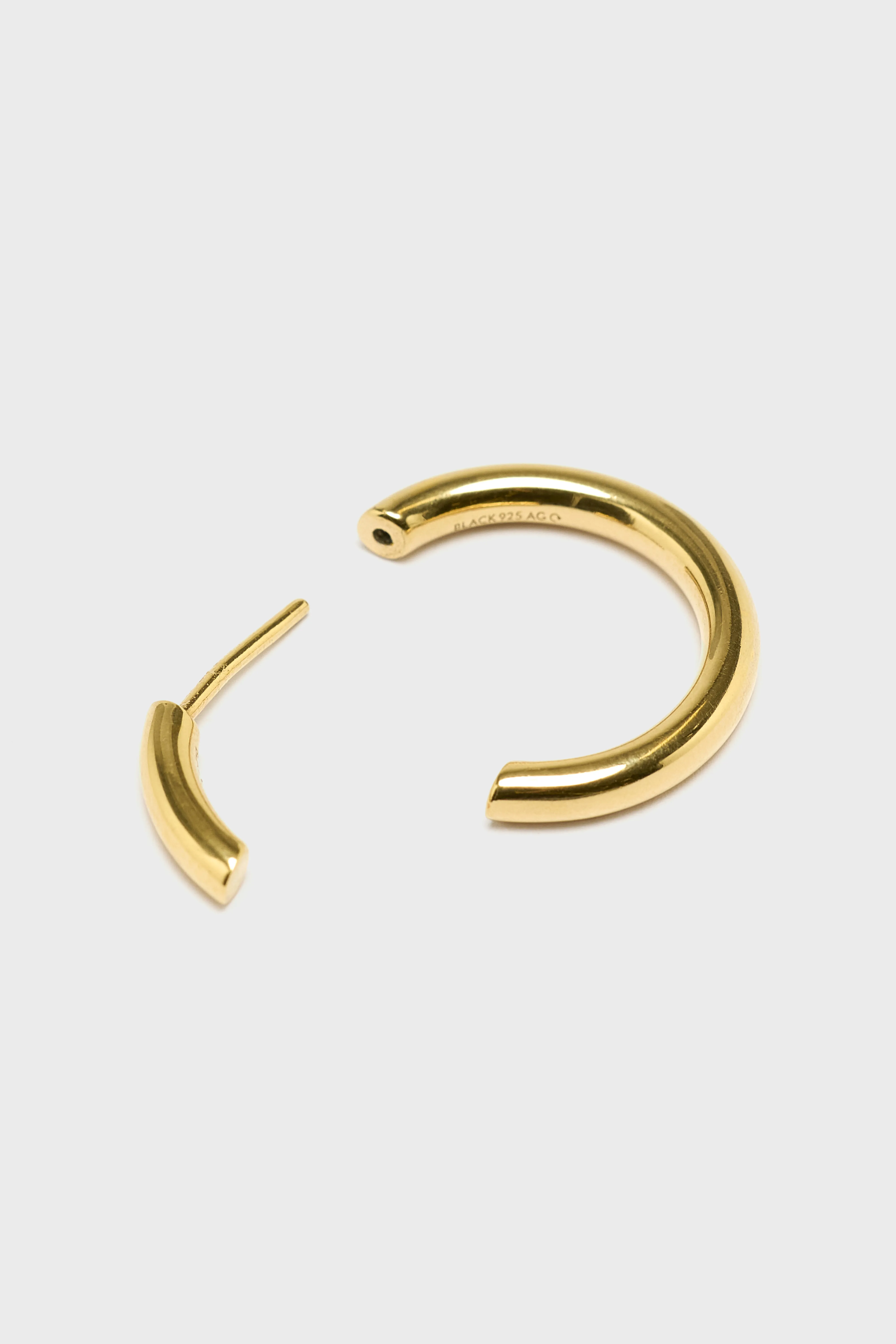 Disrupted 22 Hoop Earring (242 / W / GOLD) - Image 4