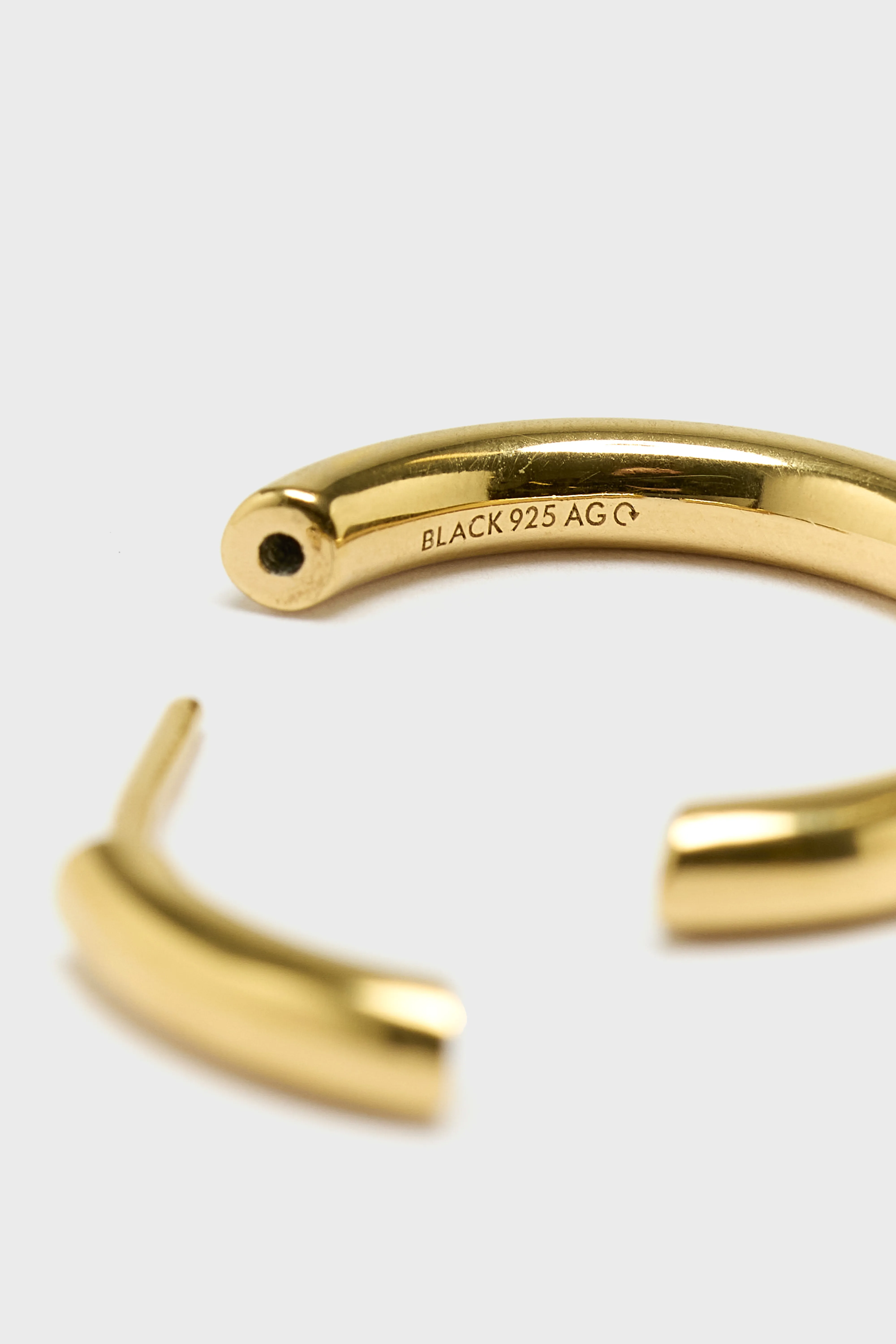 Disrupted 22 Hoop Earring (242 / W / GOLD) - Image 5