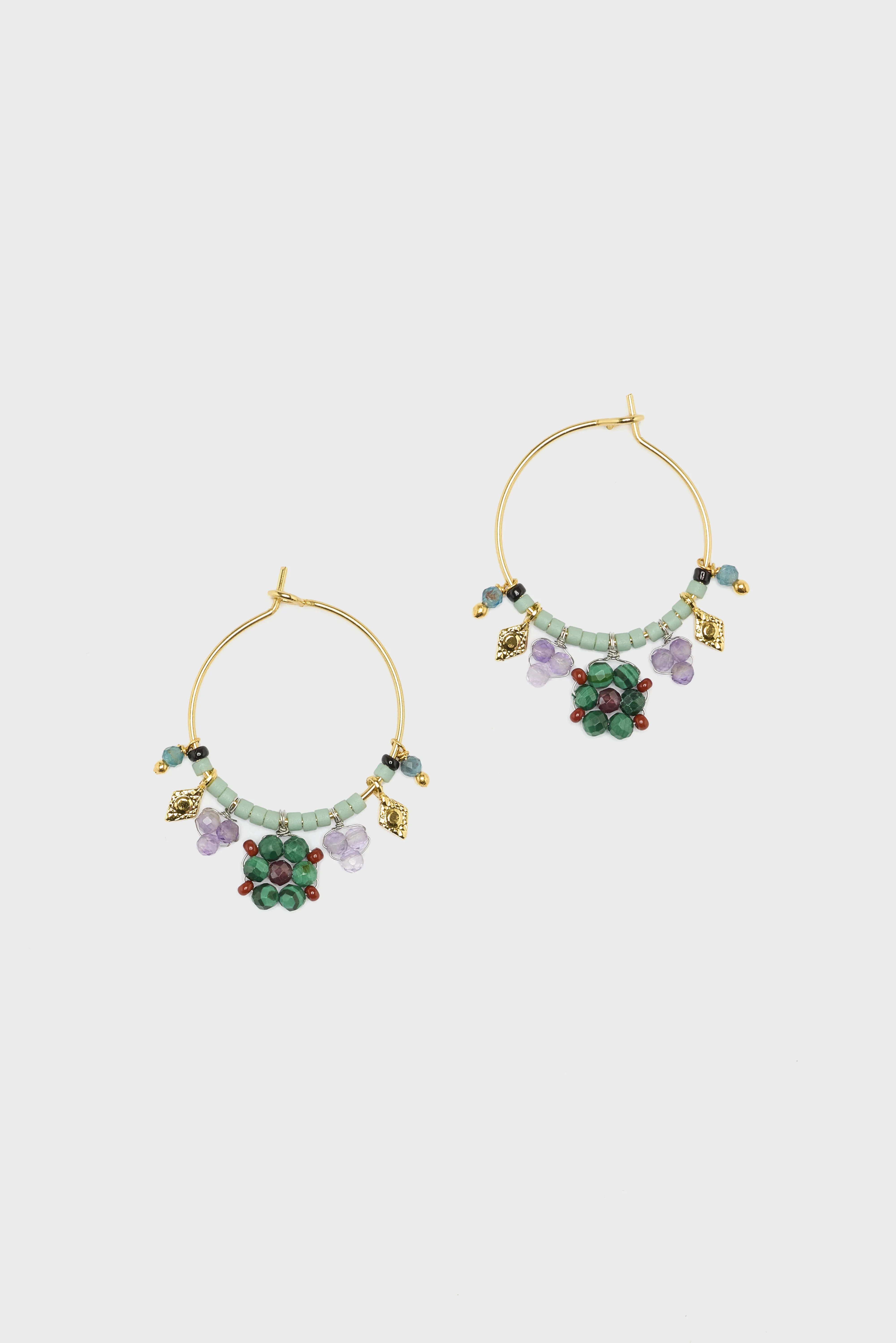 N° P2 Hoop Earrings  (252 / W / MULTICOLOR) - Image 2