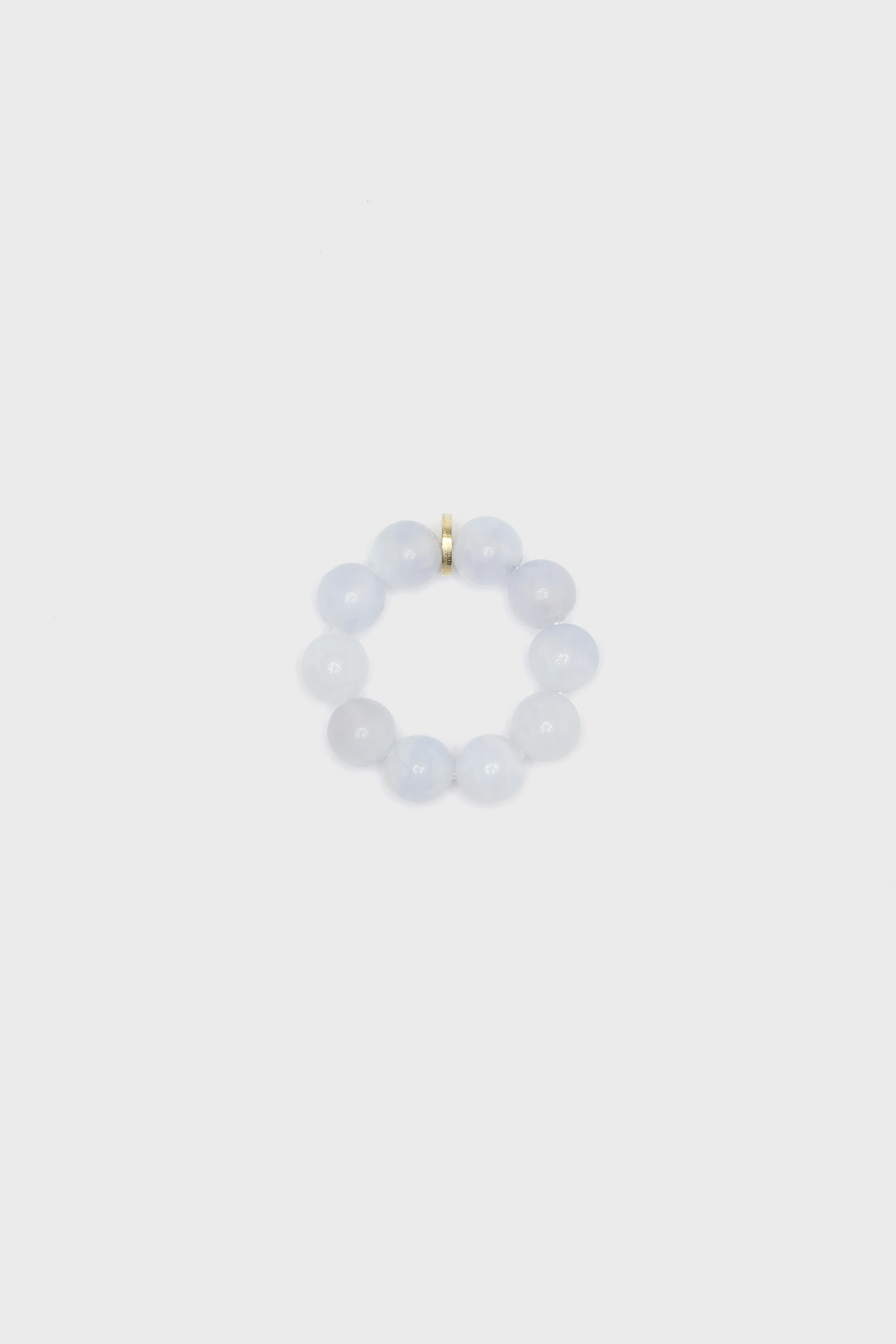 Chalcedony Spheres Ring  (252 / W / WHITE) - Image 2