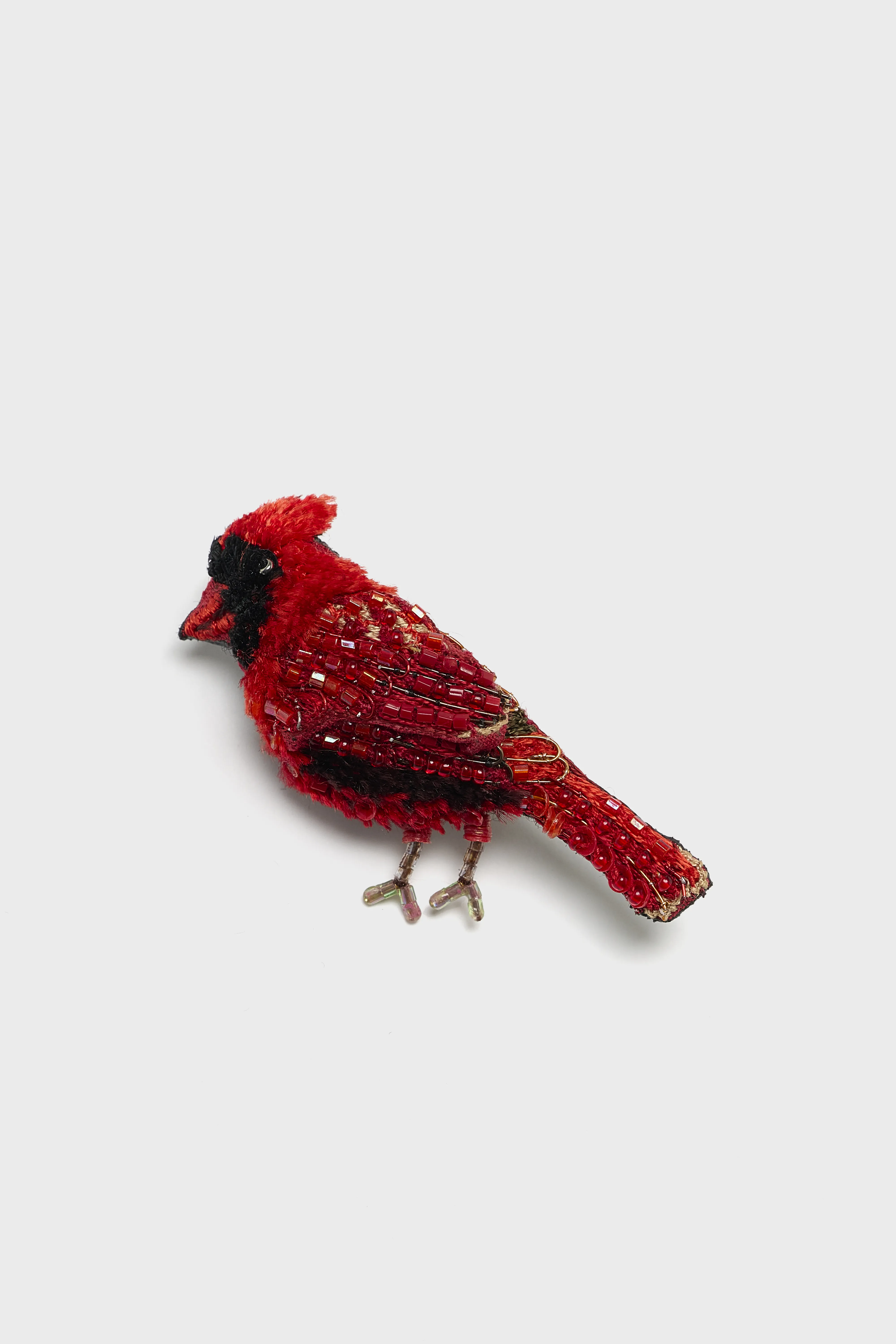 Common Cardinal Brooch Pin (252 / W / RED) - Image 3