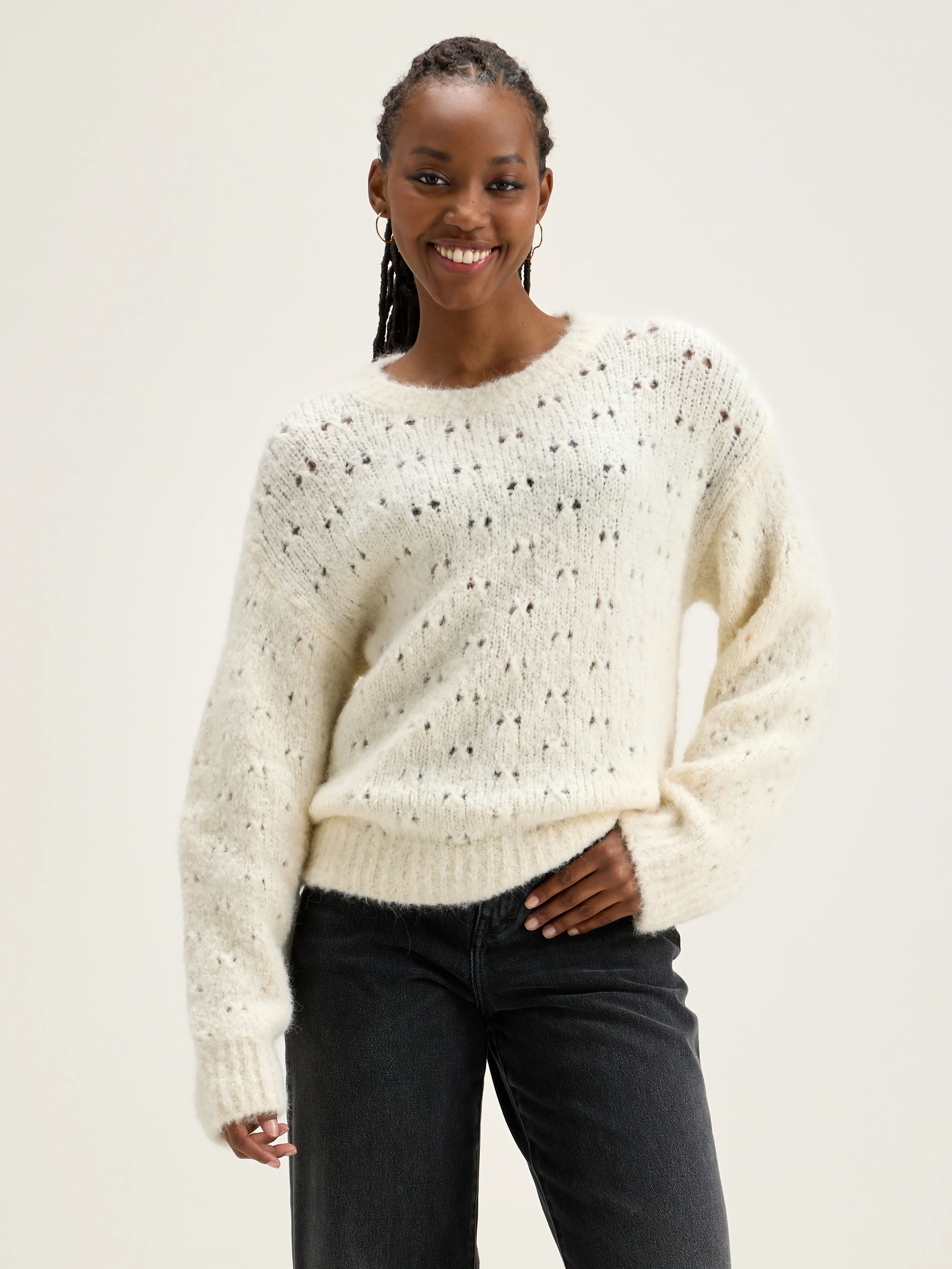 Abot classic sweater (242 / W / OFF WHITE) - Image 2