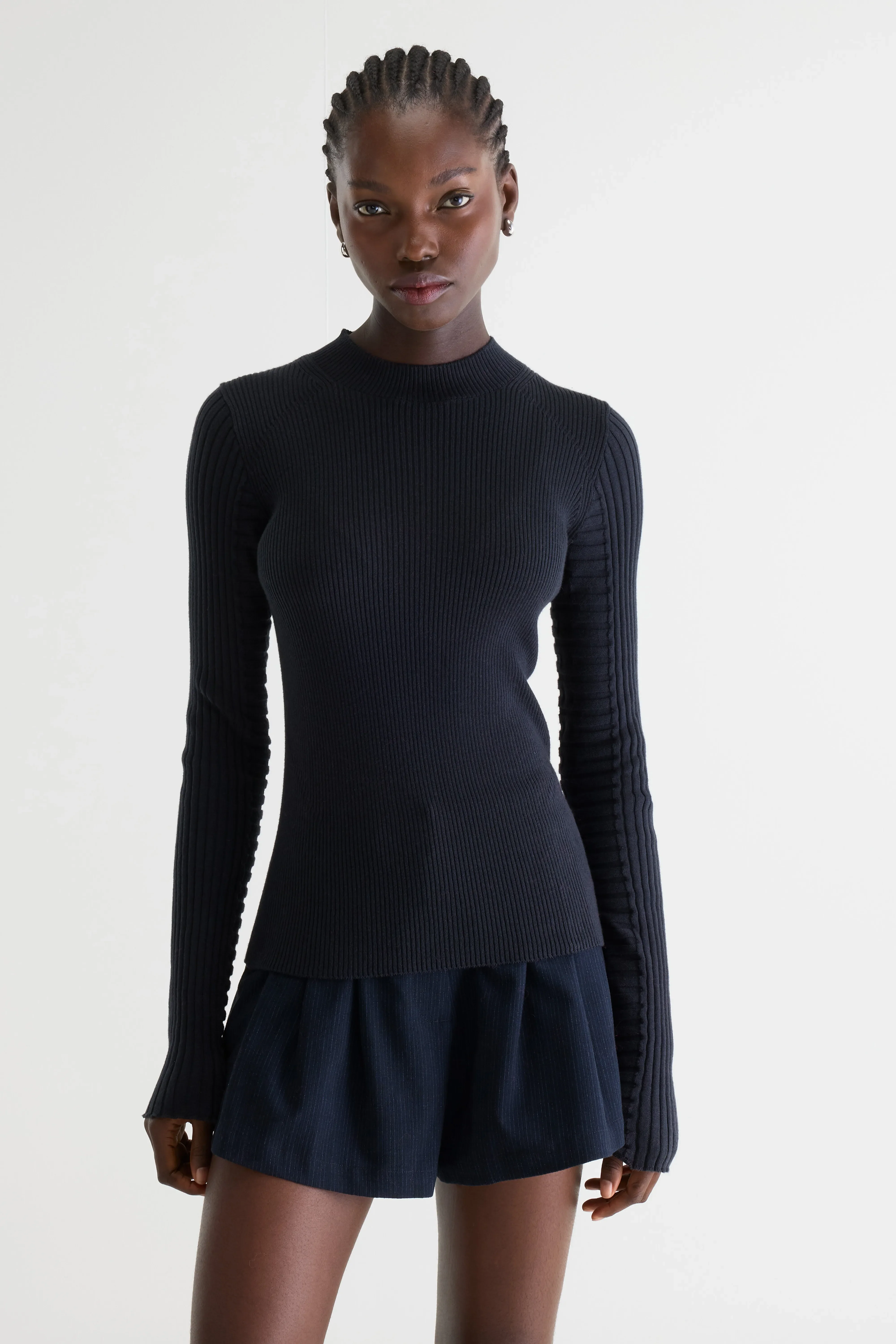 Aduard slim sweater (261 / W / NAVY) - Image 2