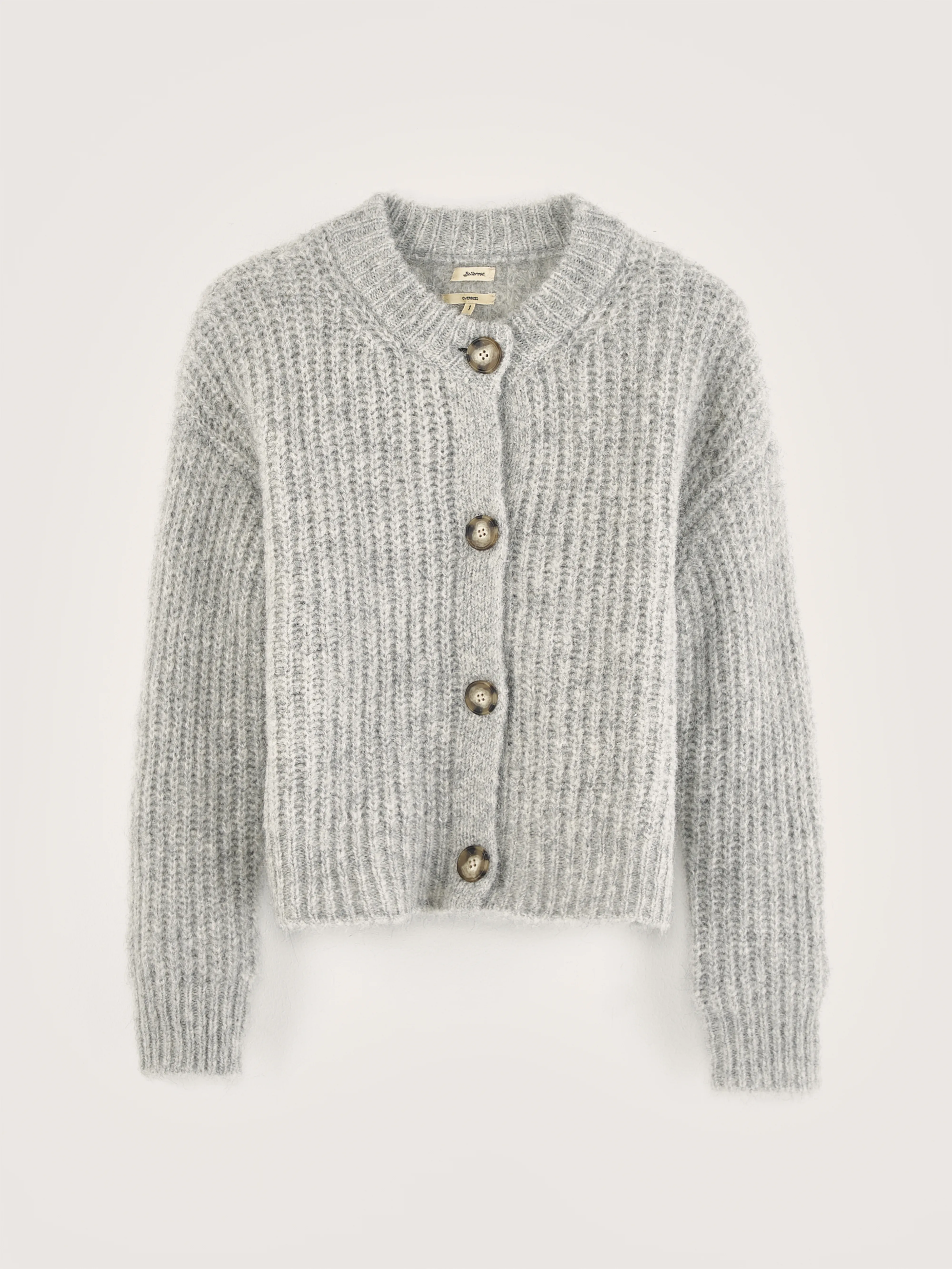 Adyka rib-knit cardigan (242 / W / LIGHT GREY) - Image 7