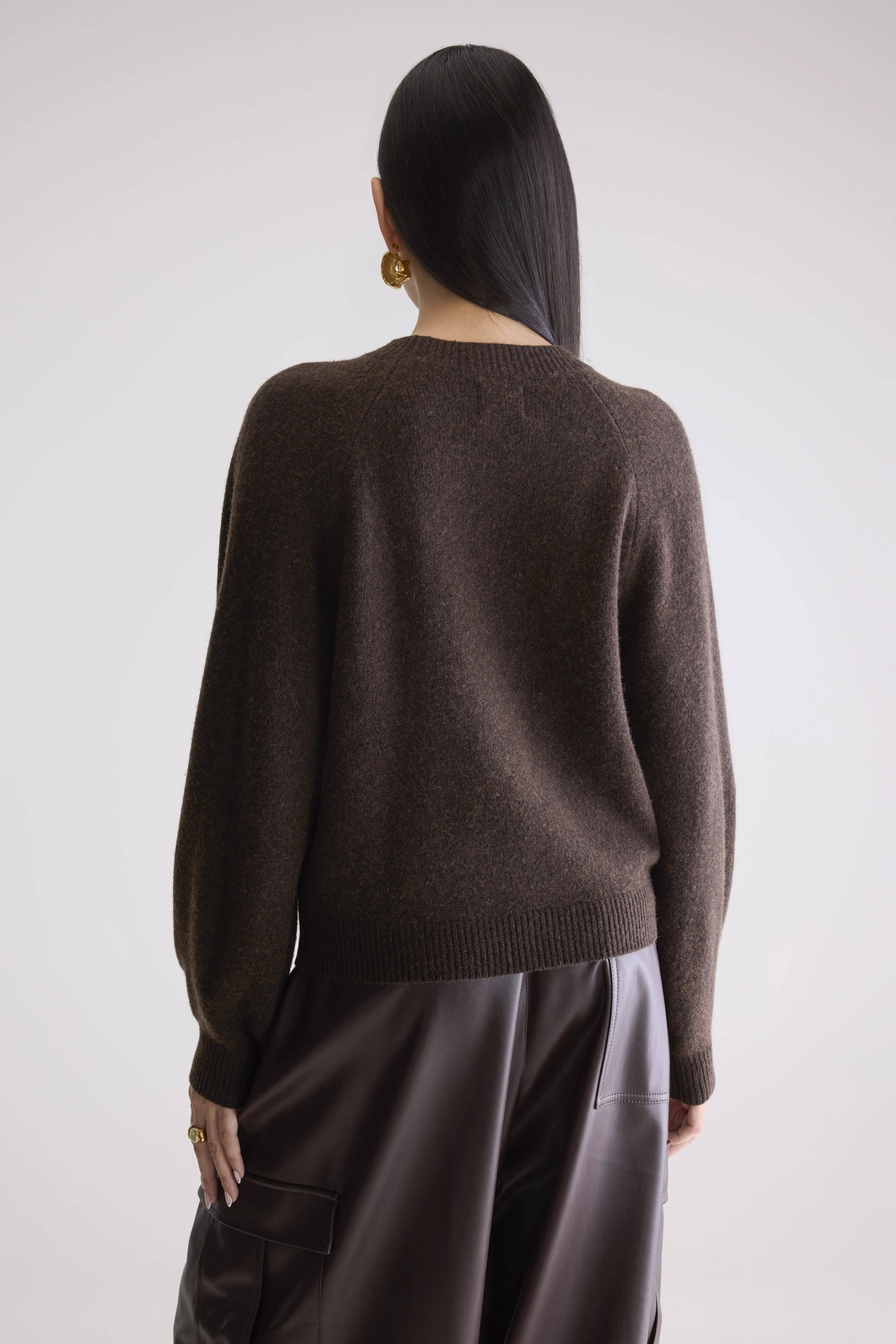 Ameka Crewneck Sweater (252 / W / DARK ROAST) - Image 4