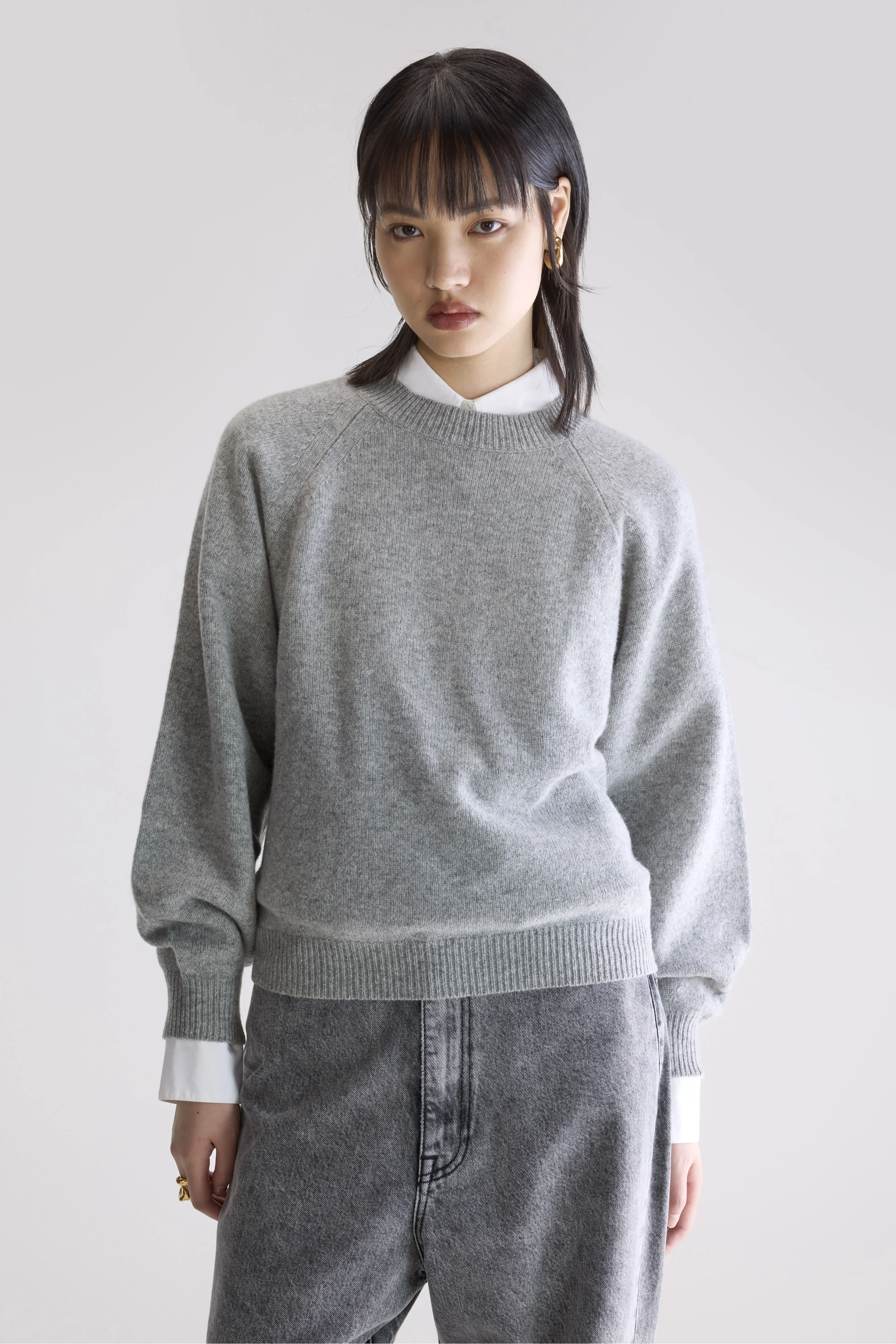 Ameka Crewneck Sweater (252 / W / H. GREY) - Image 2