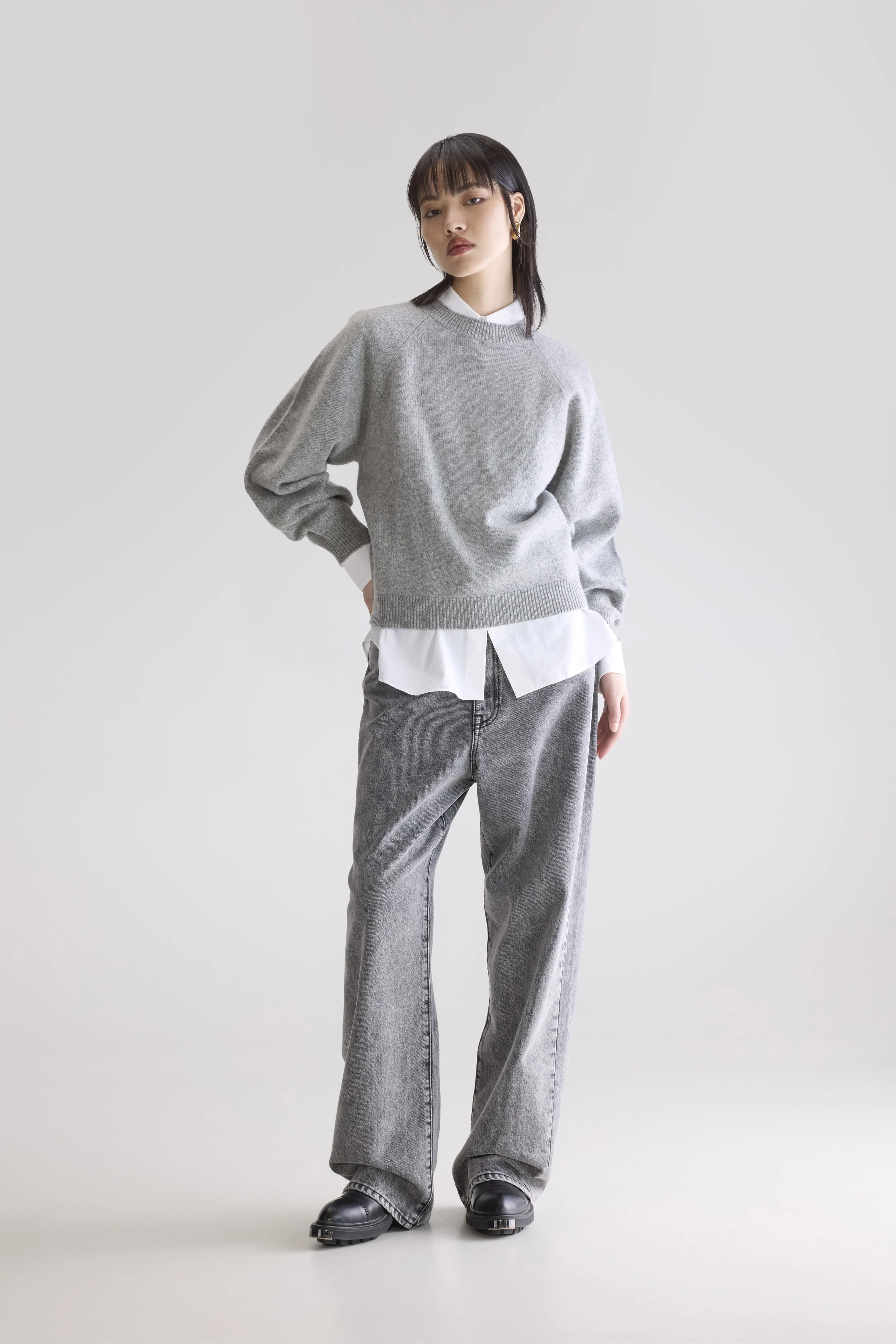 Ameka Crewneck Sweater (252 / W / H. GREY) - Image 3