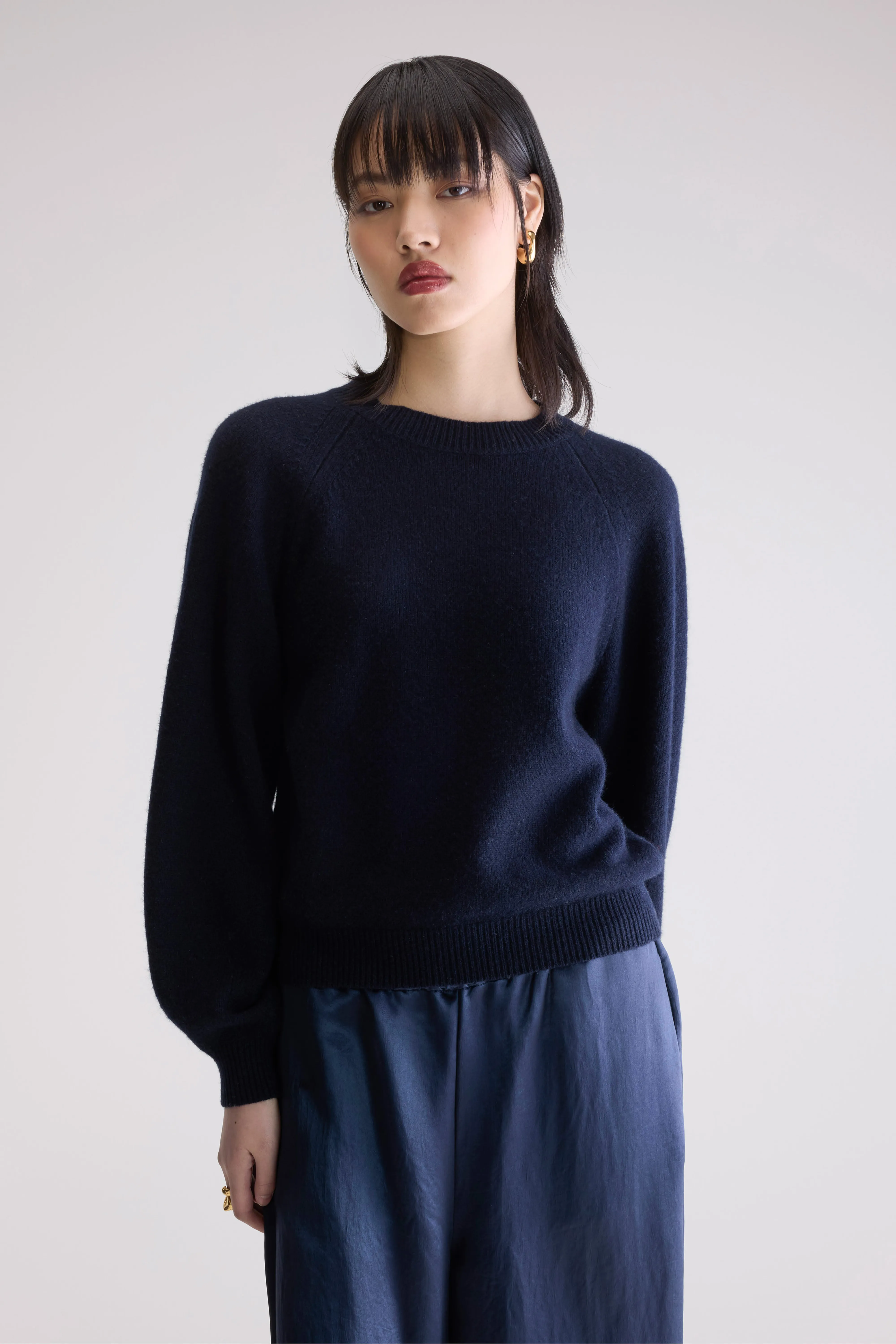 Ameka Crewneck Sweater (252 / W / NAVY) - Image 2