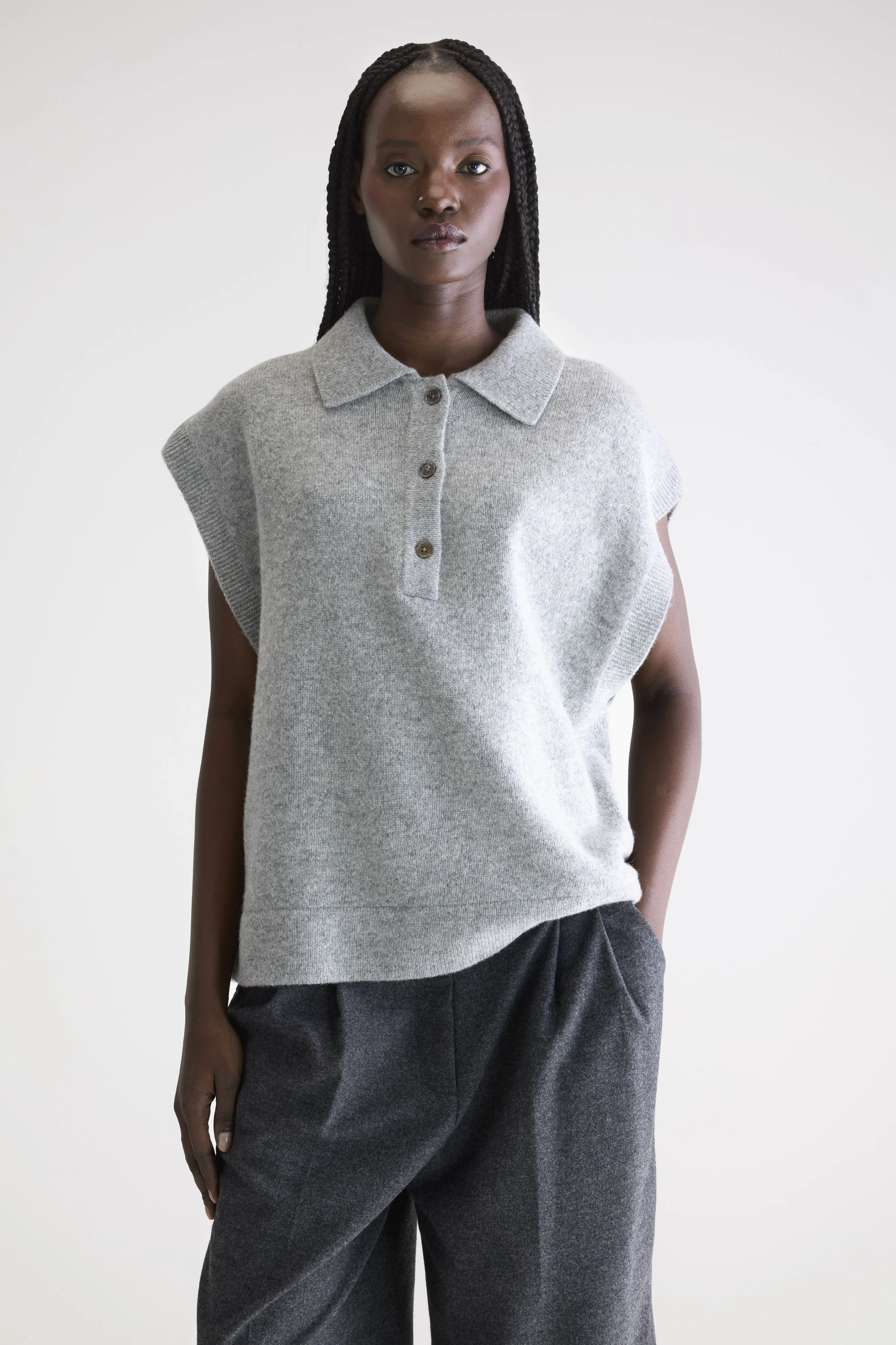 Ameson sleeveless sweater (252 / W / H. GREY) - Image 2