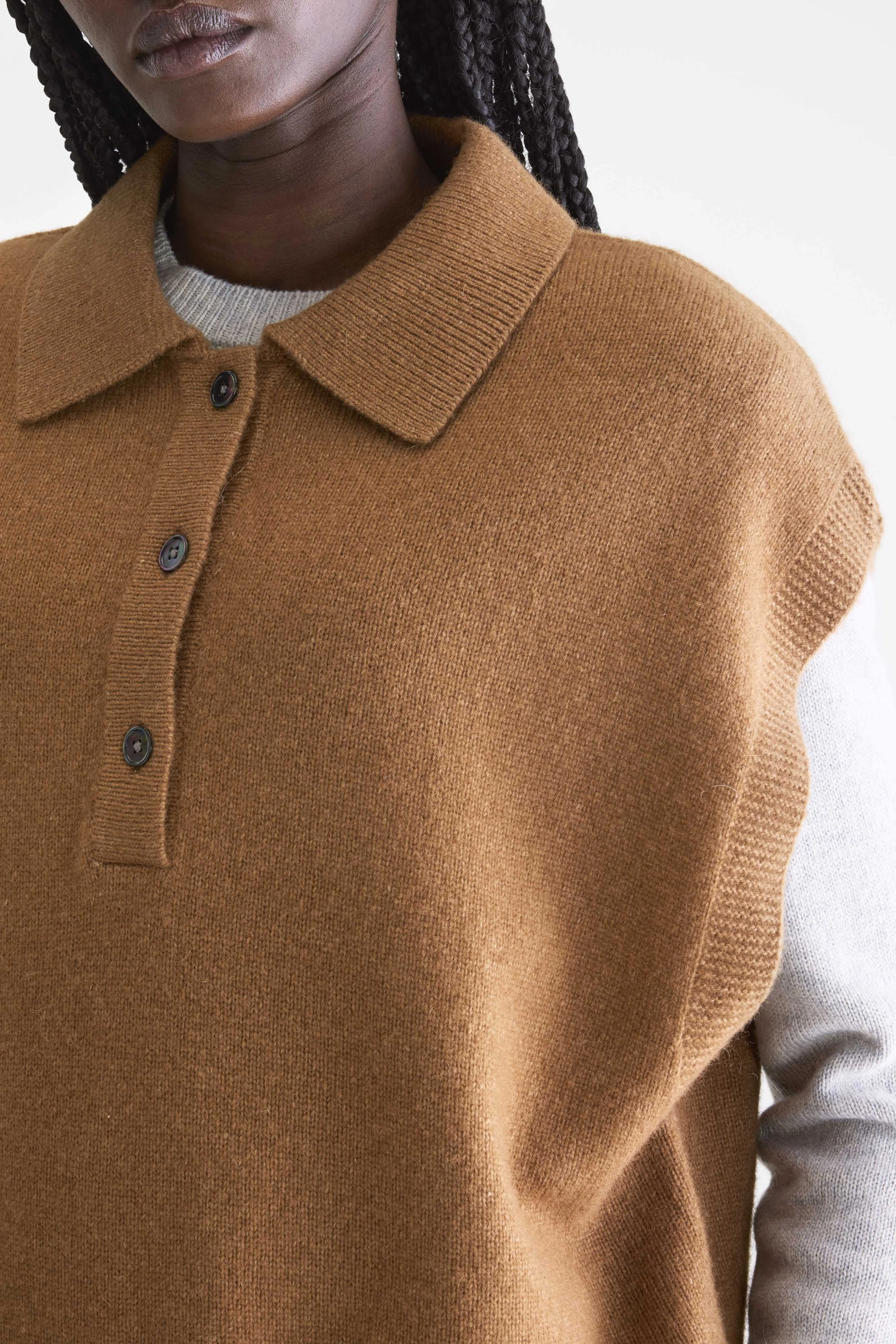 Ameson sleeveless sweater (252 / W / MONK) - Image 5