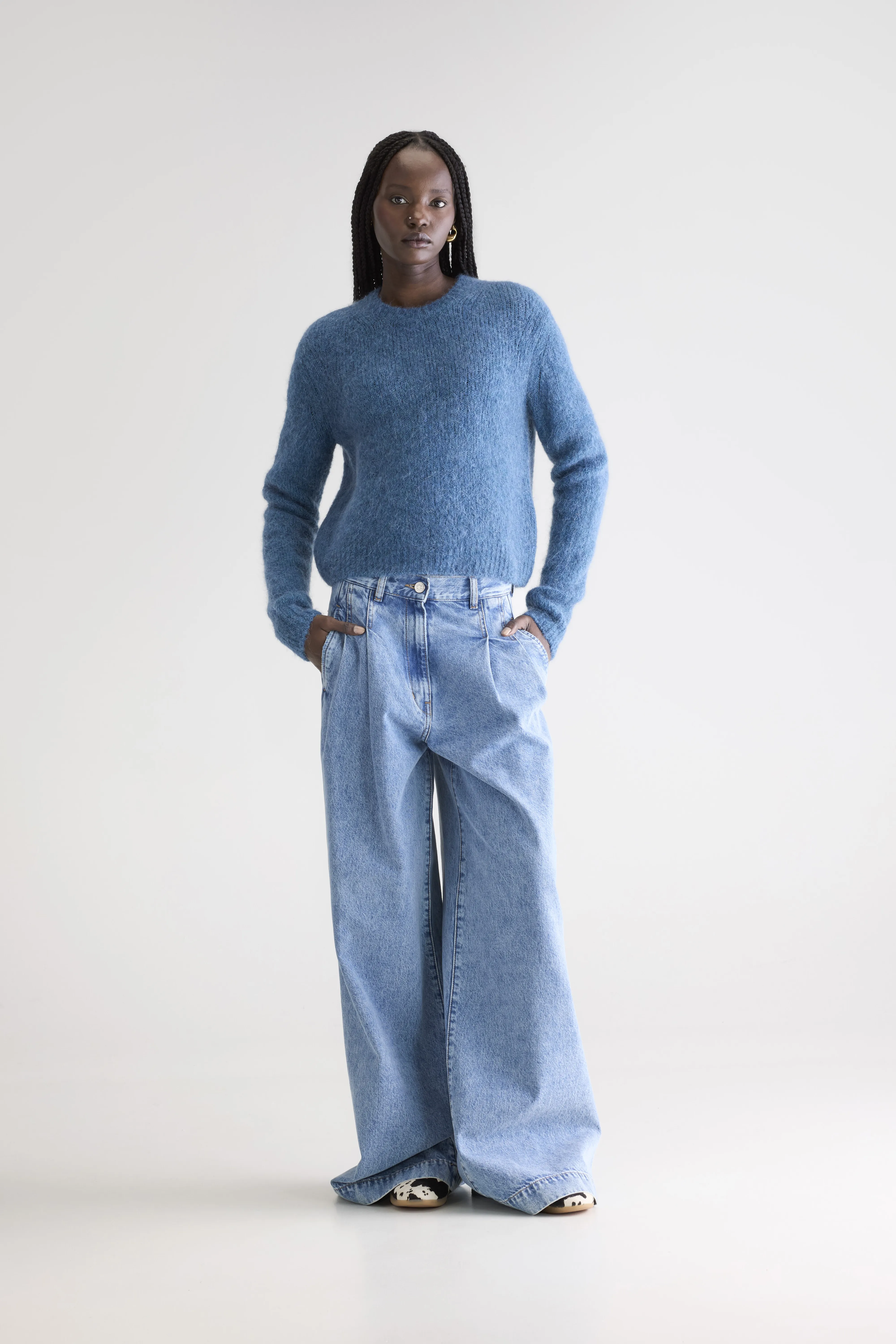 Anco crewneck sweater (252 / W / BLUE JEANS) - Image 3