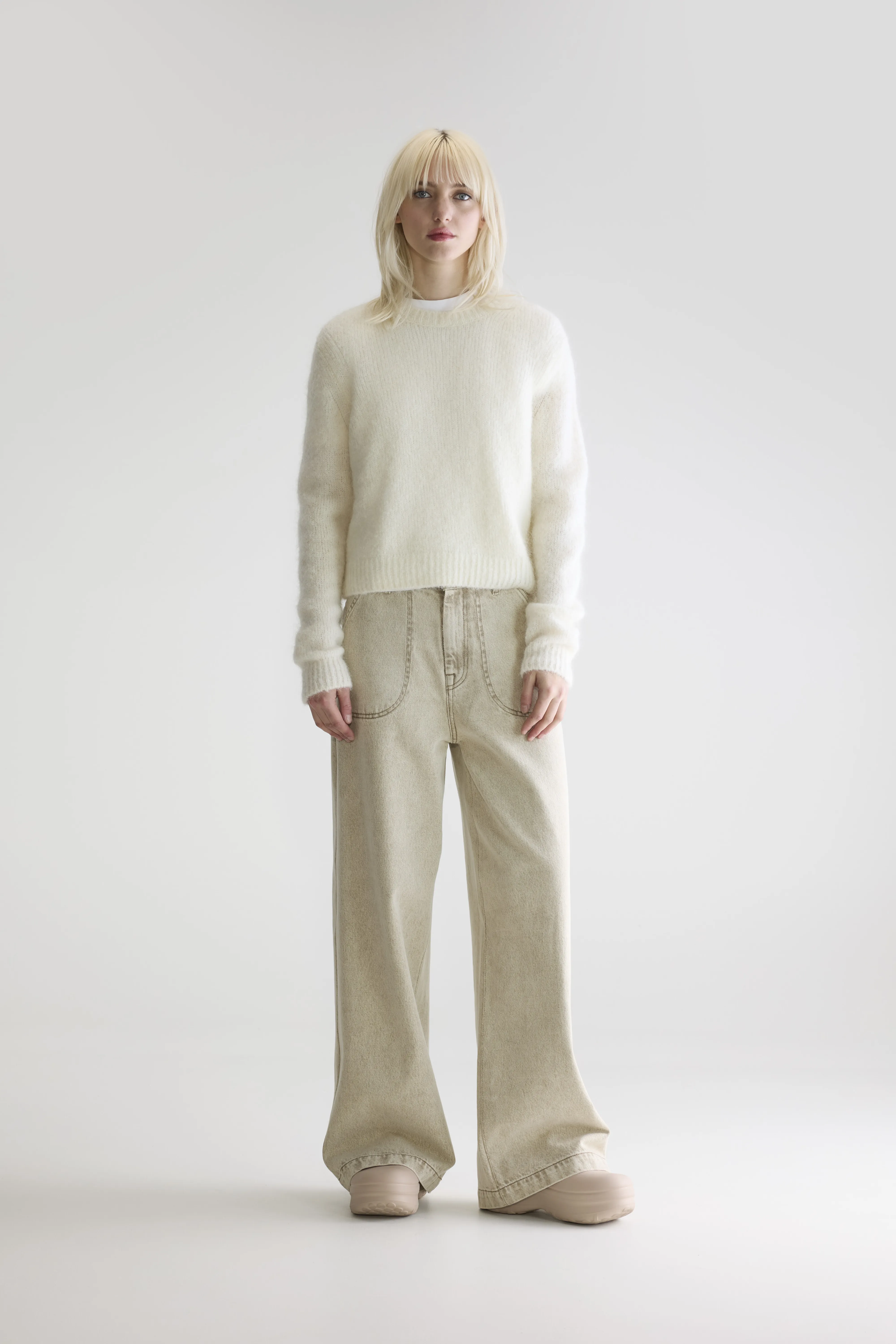 Anco crewneck sweater (252 / W / ECRU) - Image 3