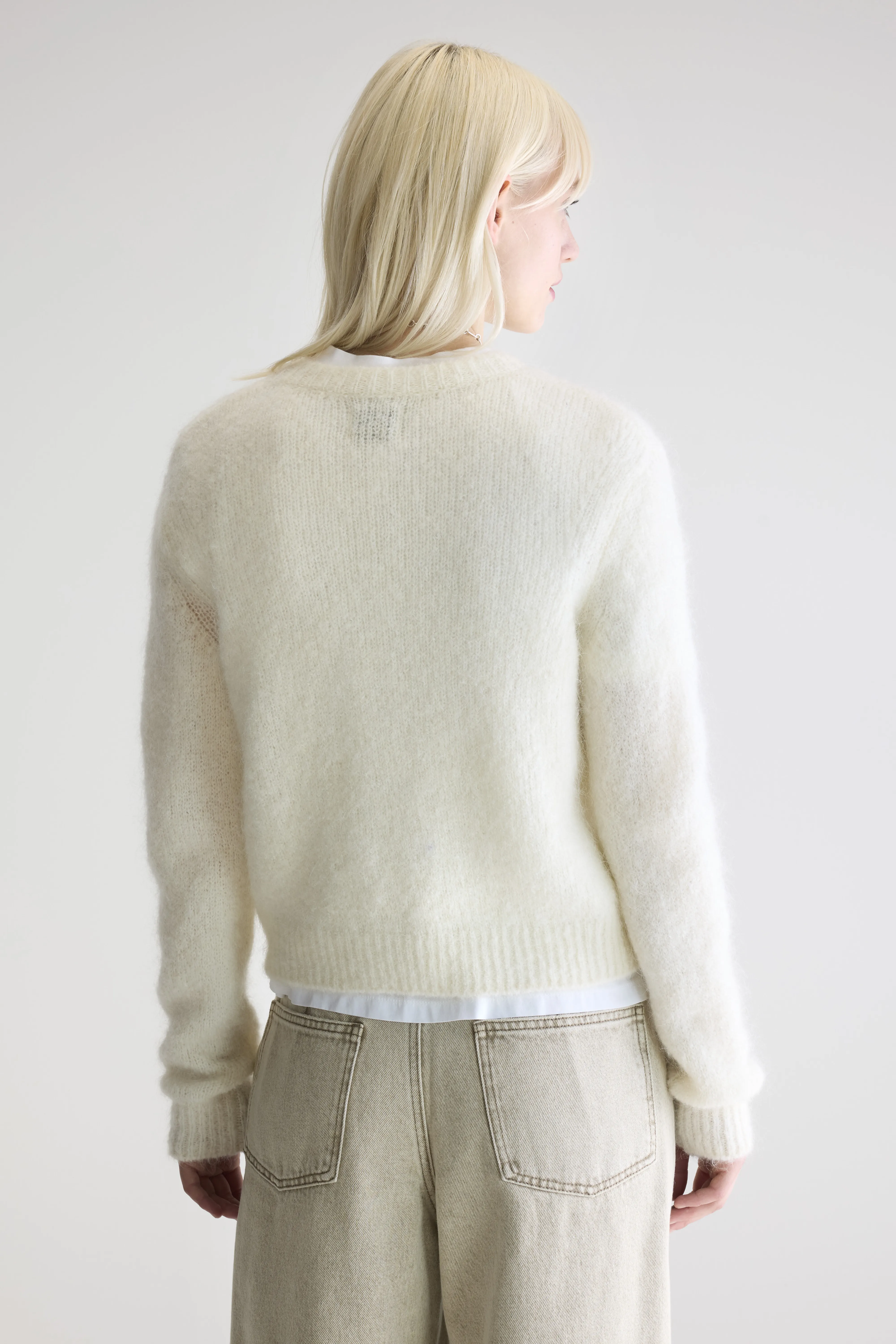 Anco crewneck sweater (252 / W / ECRU) - Image 4