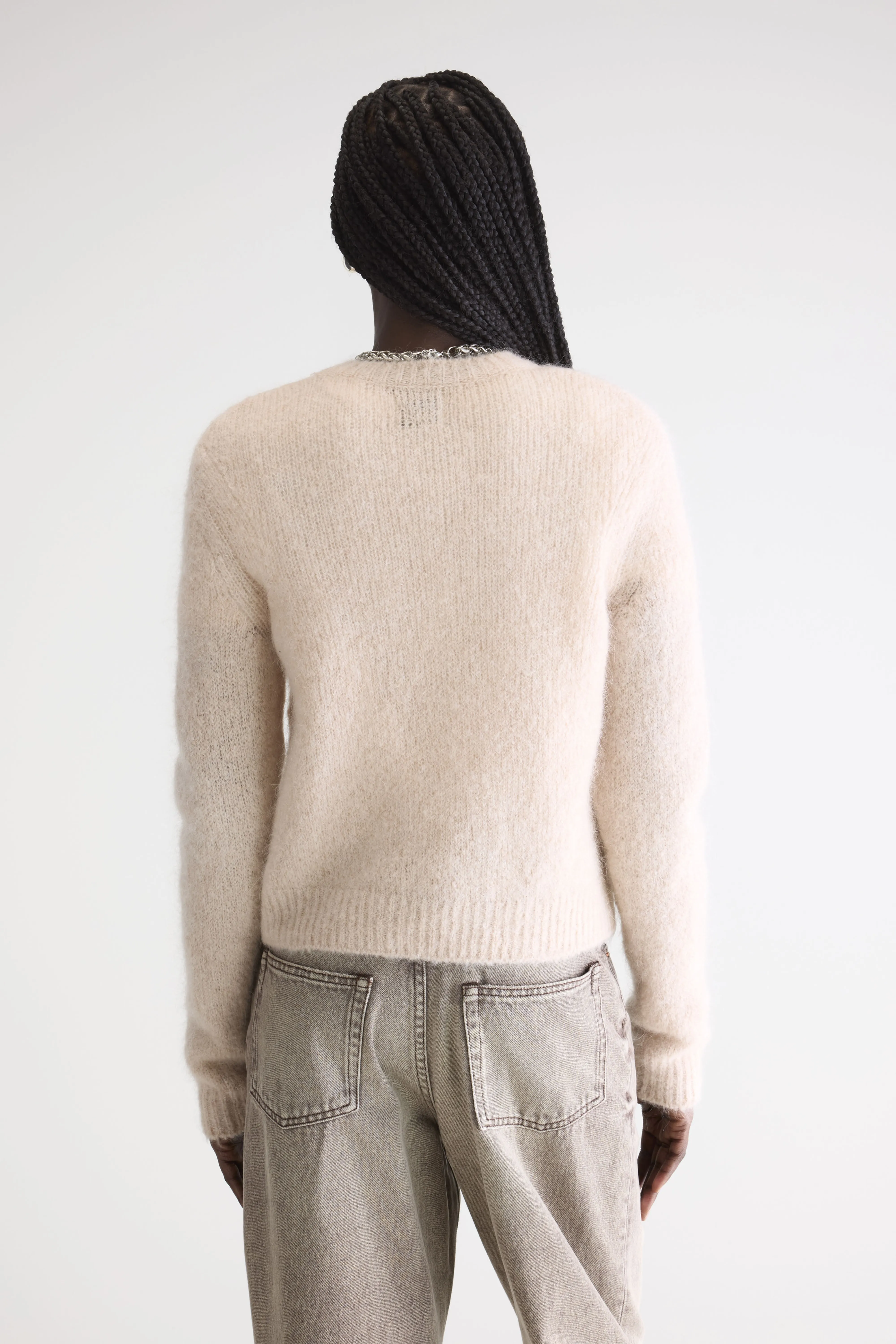 Anco crewneck sweater (252 / W / LIGHT ROSE) - Image 4