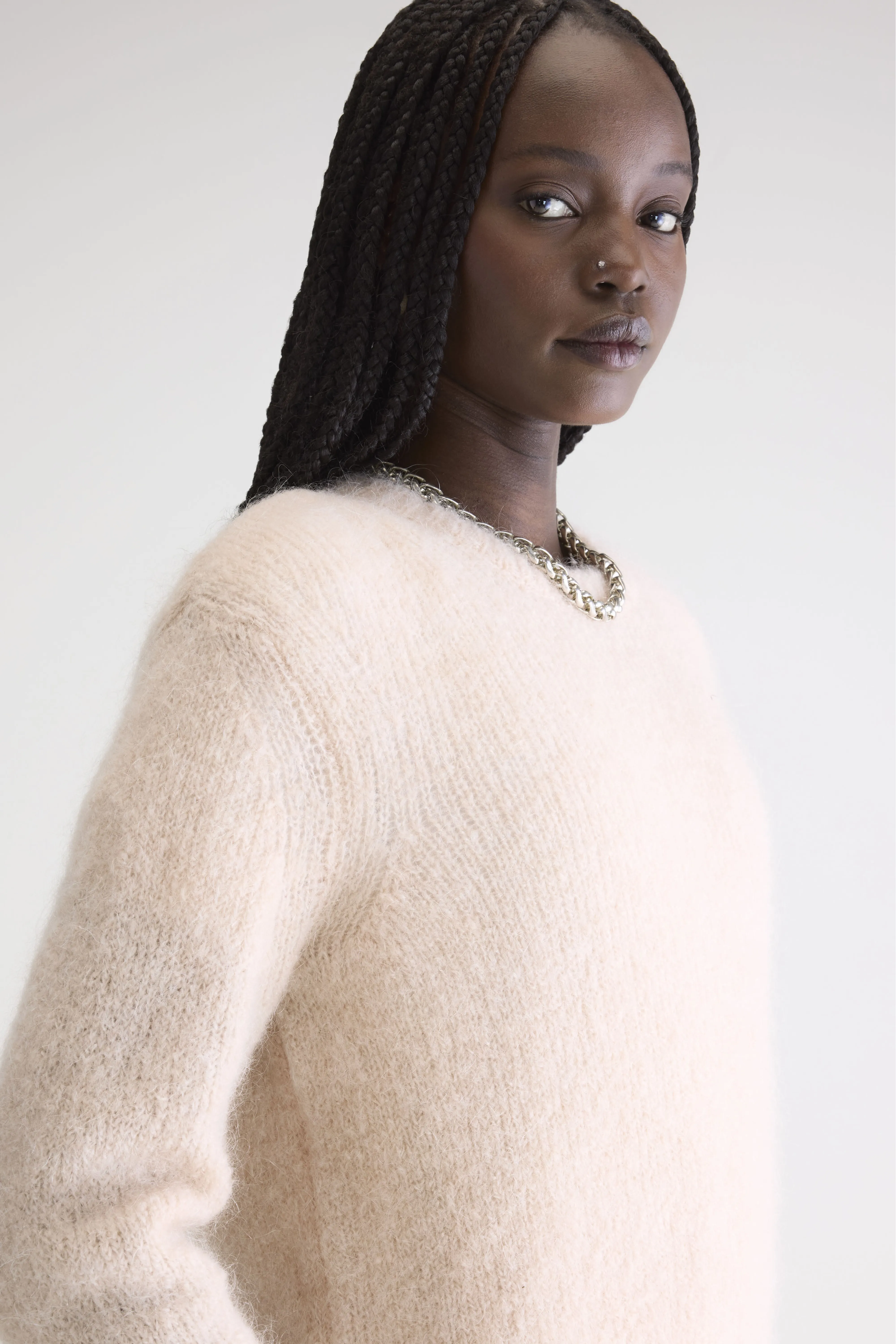 Anco crewneck sweater (252 / W / LIGHT ROSE) - Image 5