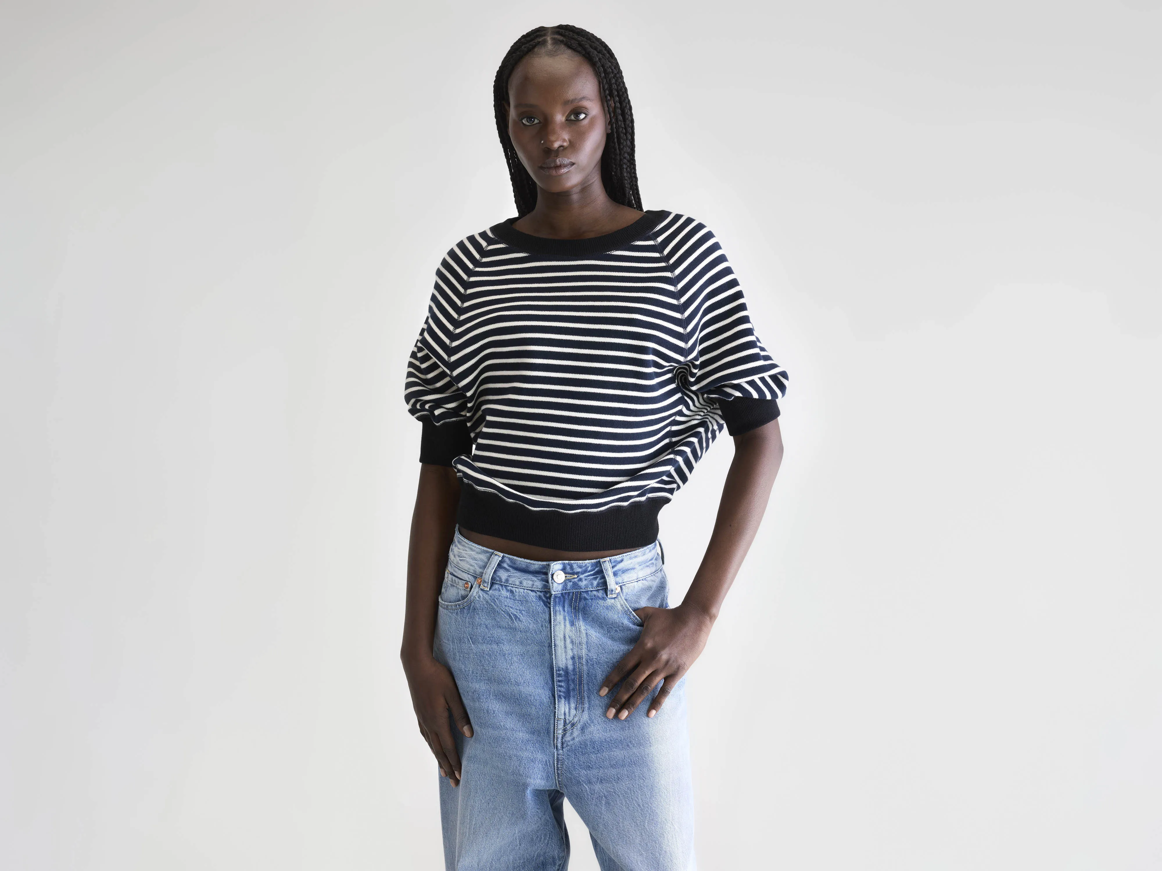 Anglet crewneck sweater (252 / W / STRIPE B)