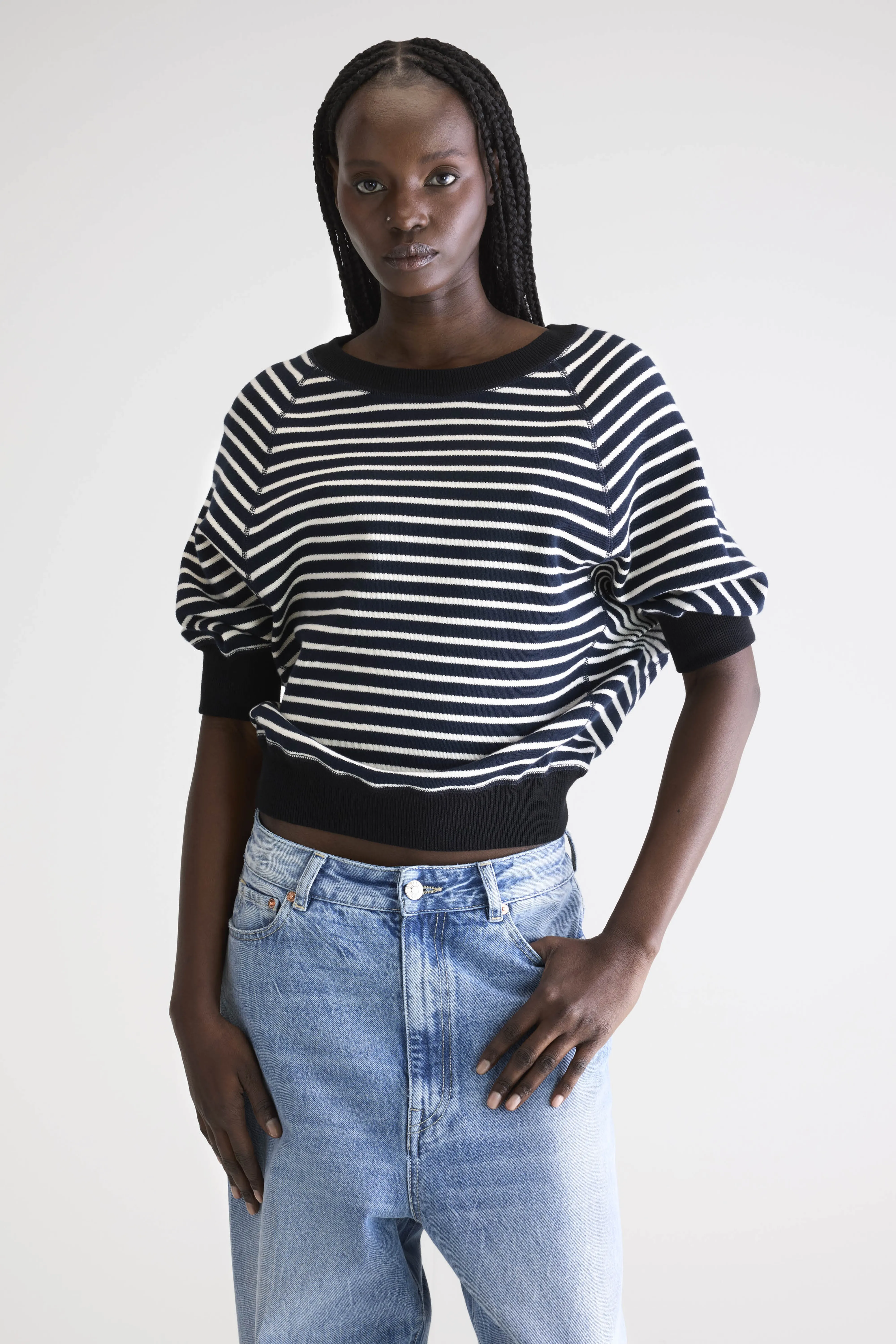 Anglet crewneck sweater (252 / W / STRIPE B) - Image 2