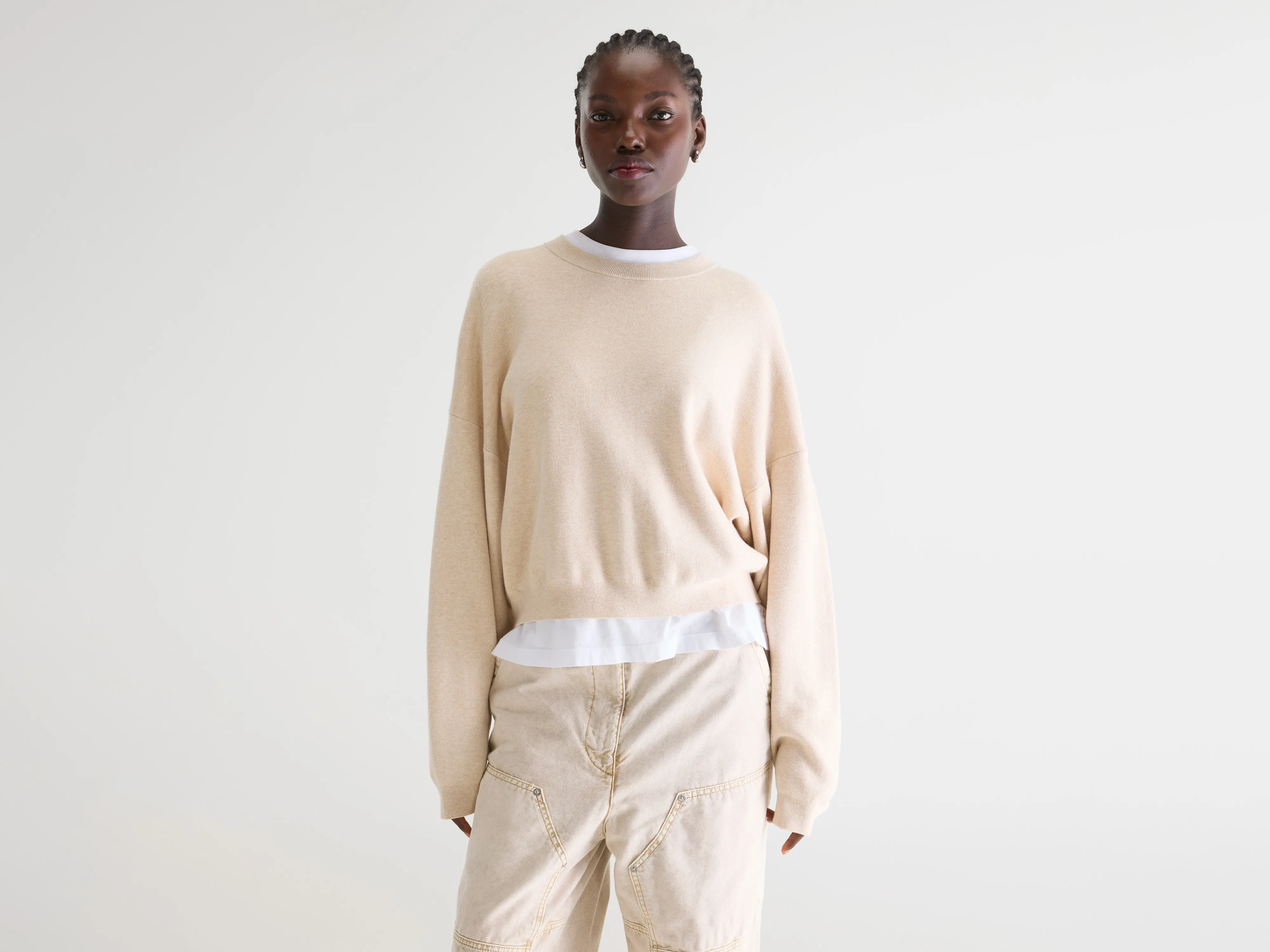 Angum relaxed sweater (261 / W / OATMEAL)