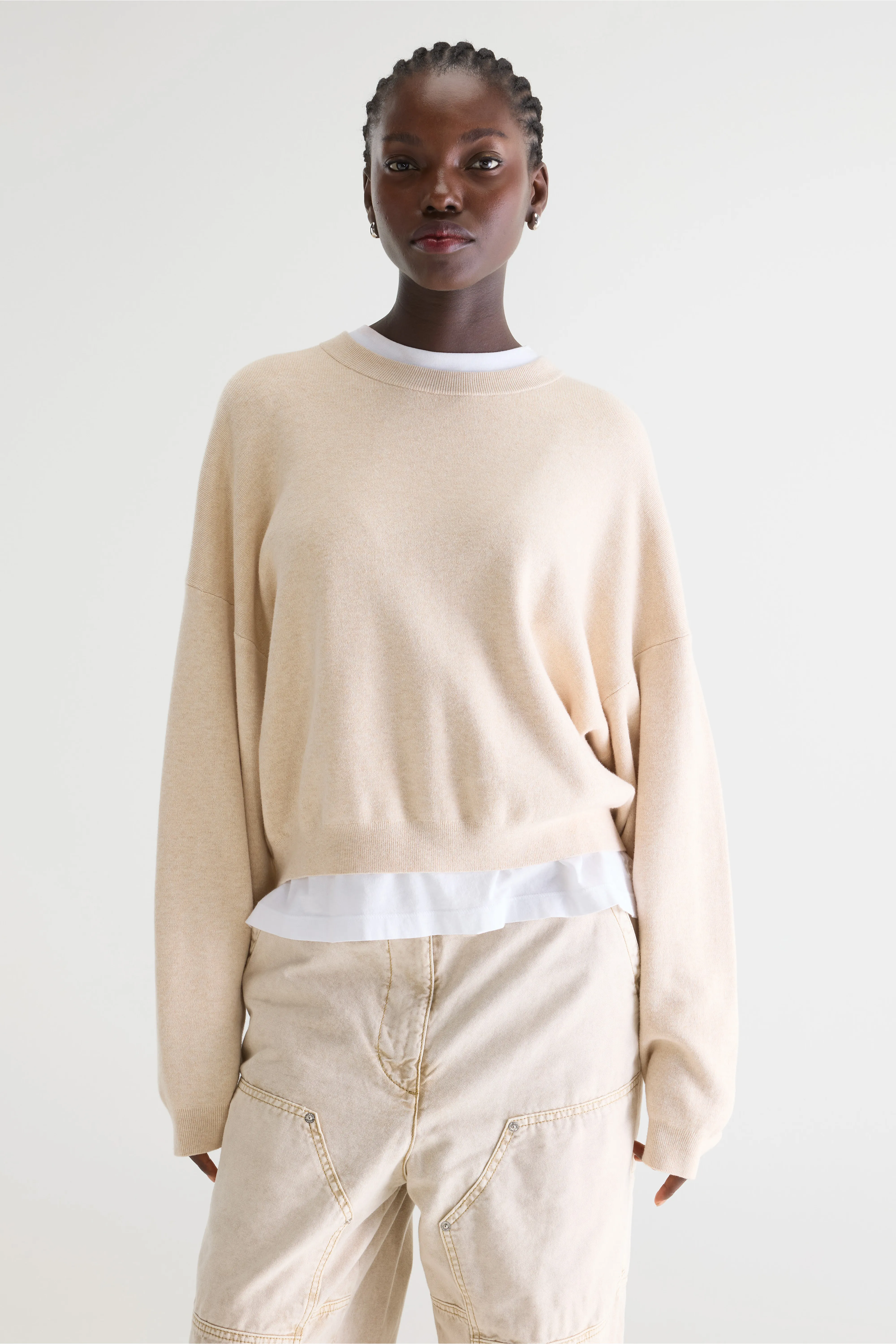 Angum relaxed sweater (261 / W / OATMEAL) - Image 2