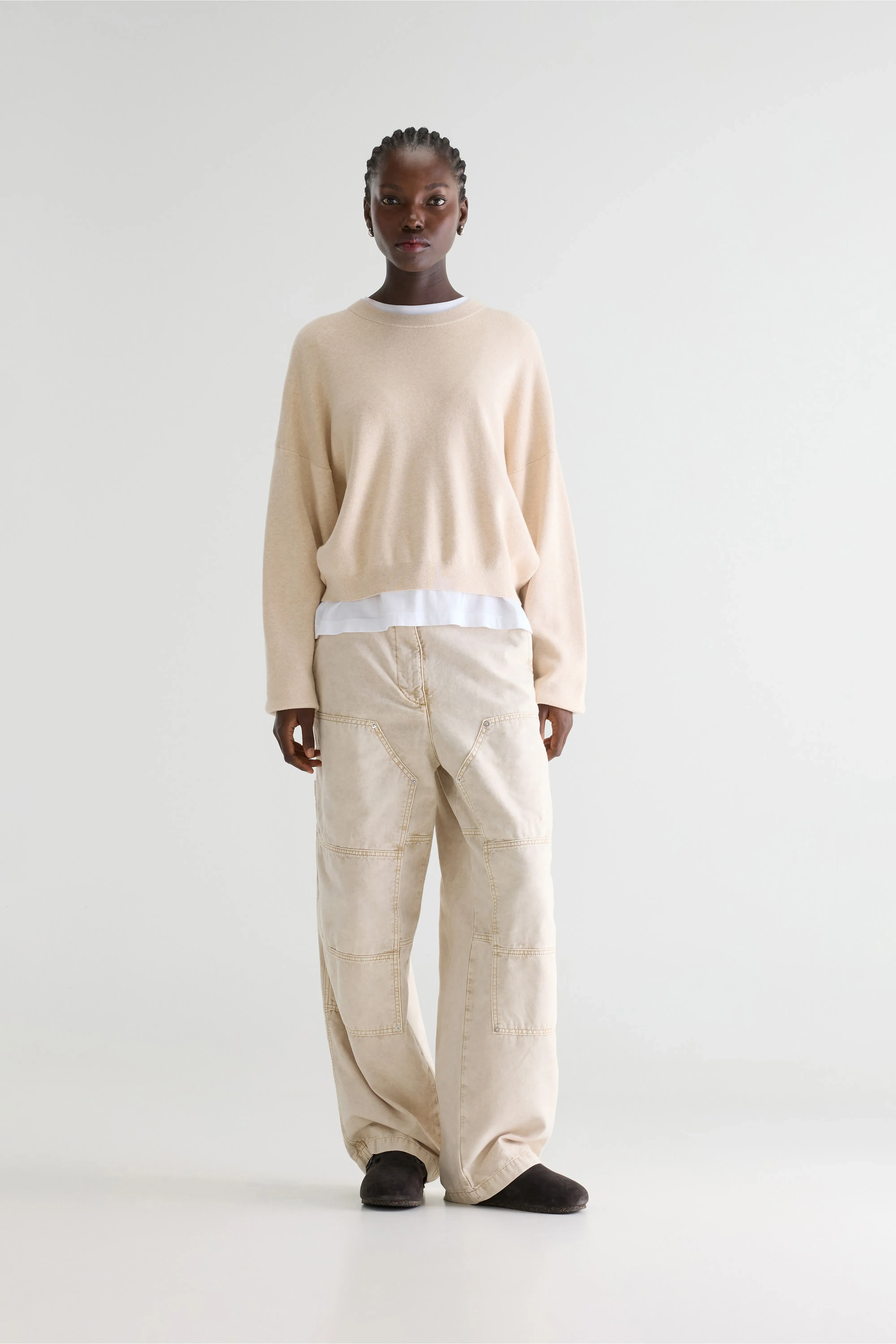 Angum relaxed sweater (261 / W / OATMEAL) - Image 3