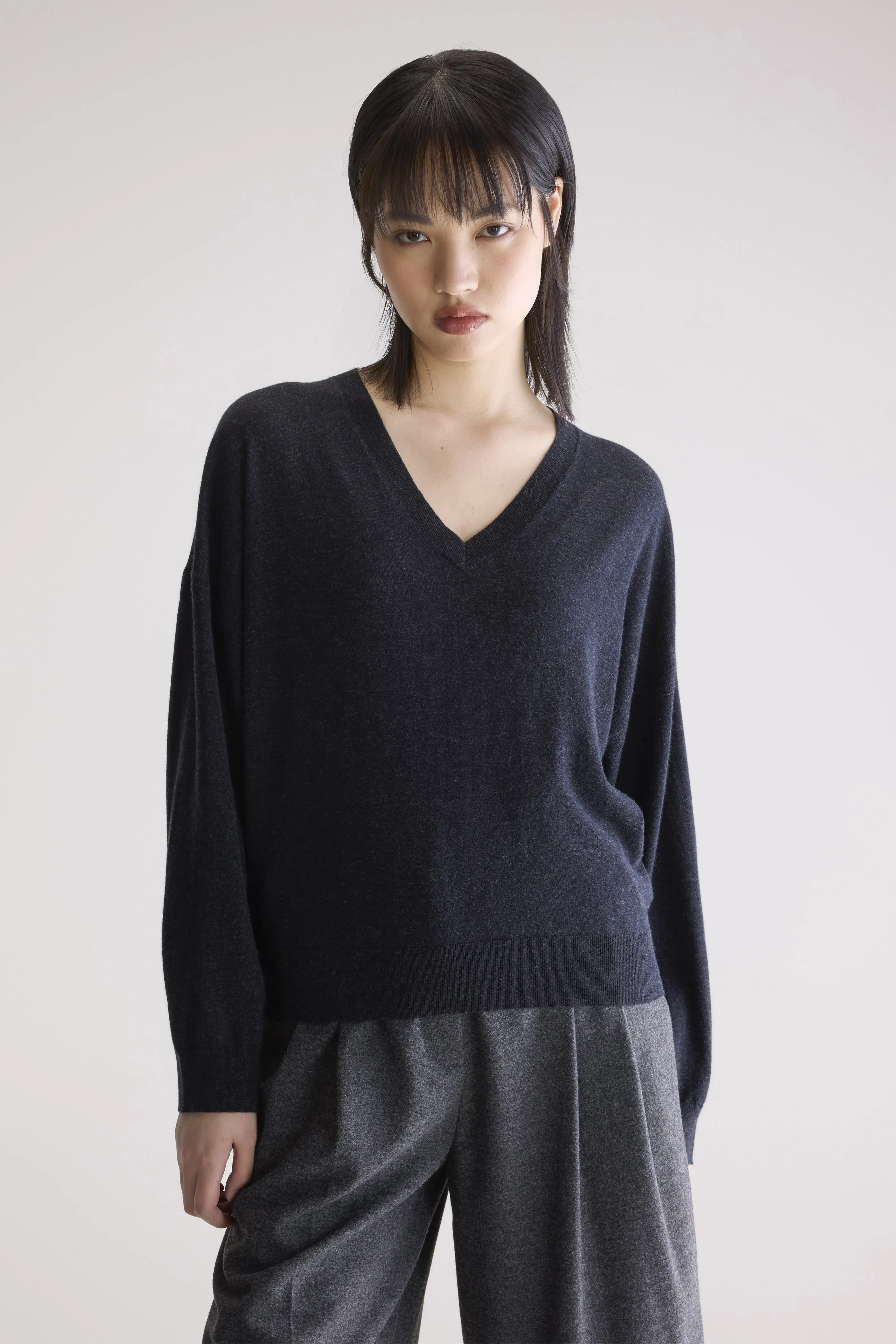 Arybev V-Neck Sweater (252 / W / ANTHRACITE) - Image 2