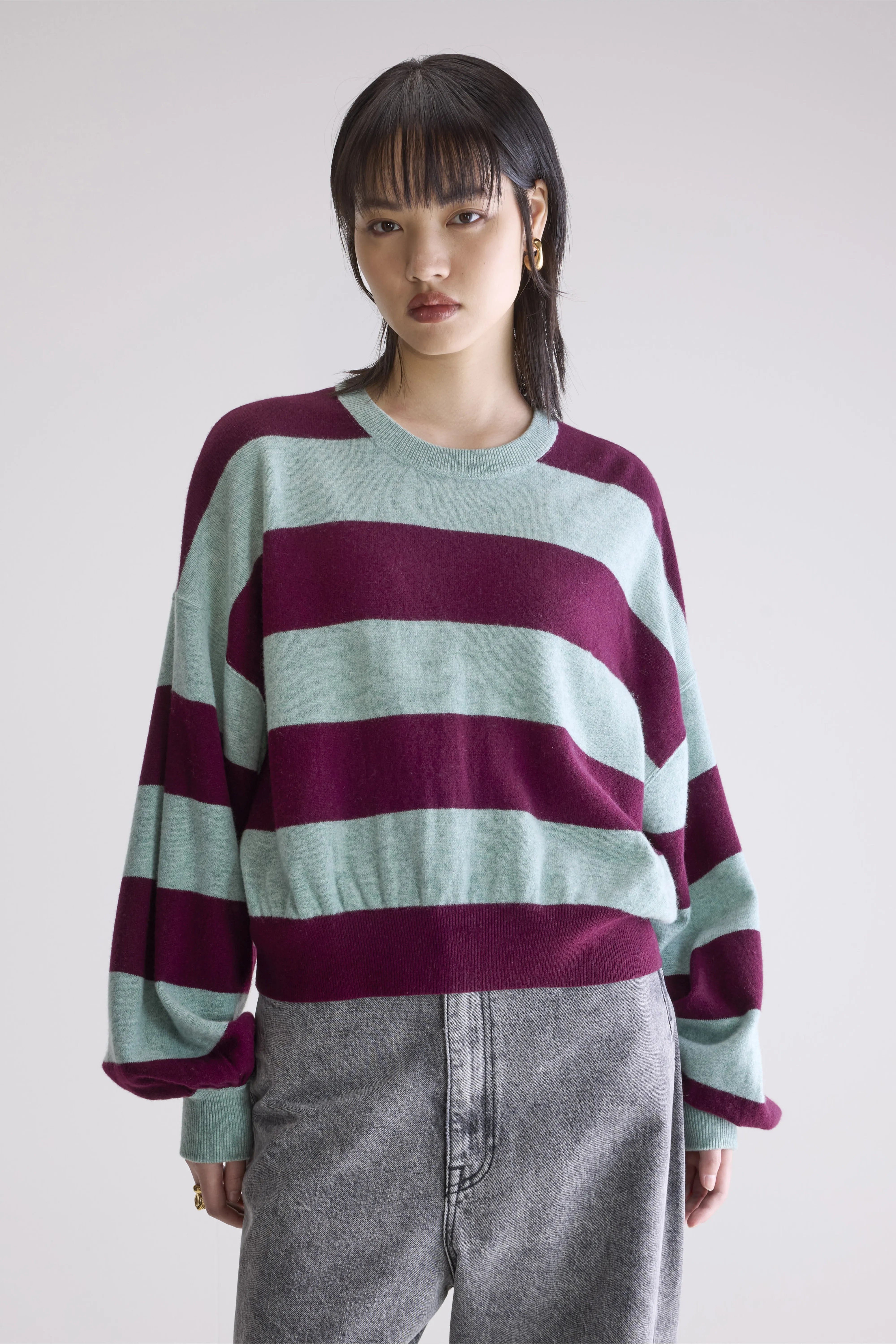 Attus cropped sweater (252 / W / STRIPE B) - Image 2