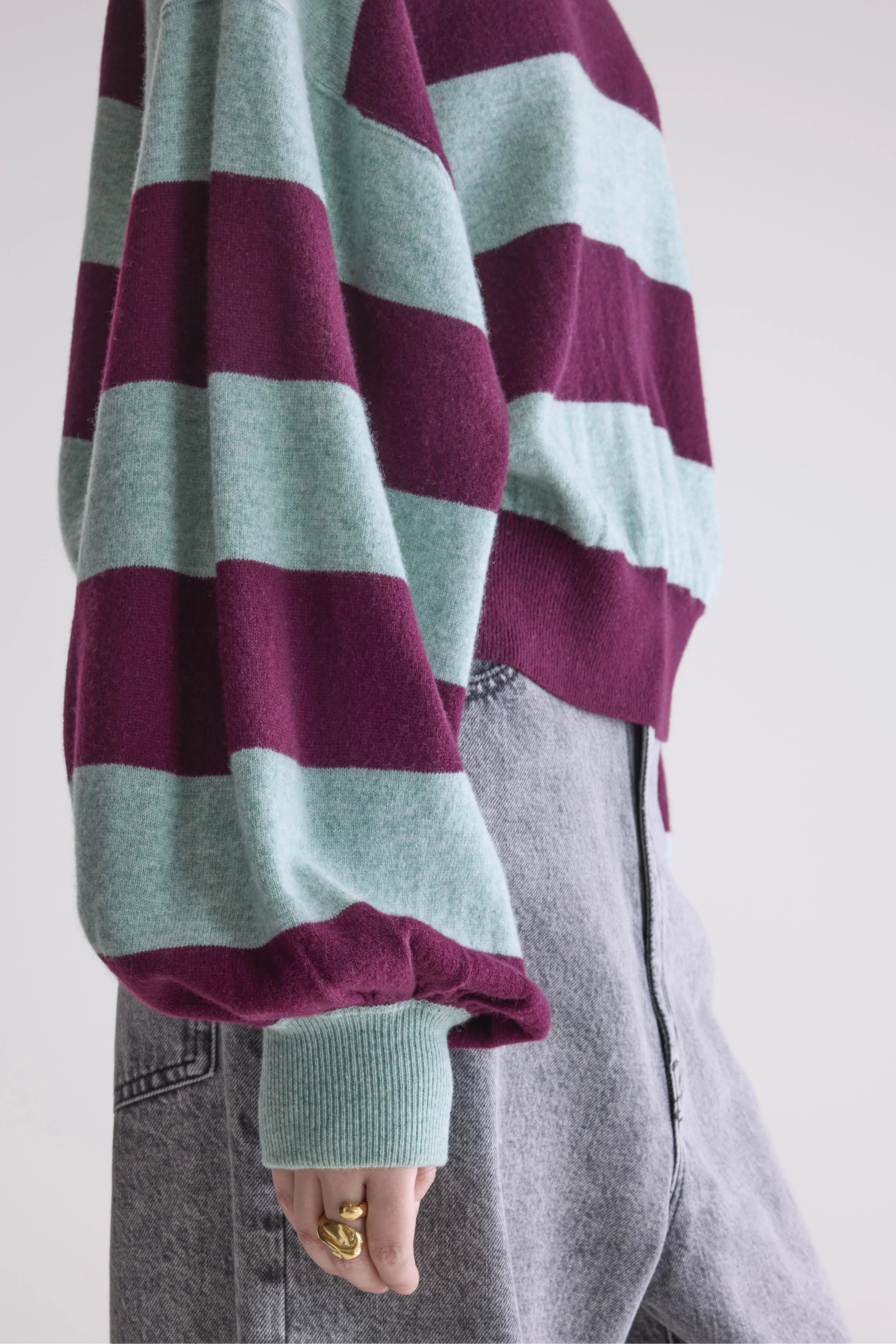 Attus cropped sweater (252 / W / STRIPE B) - Image 6