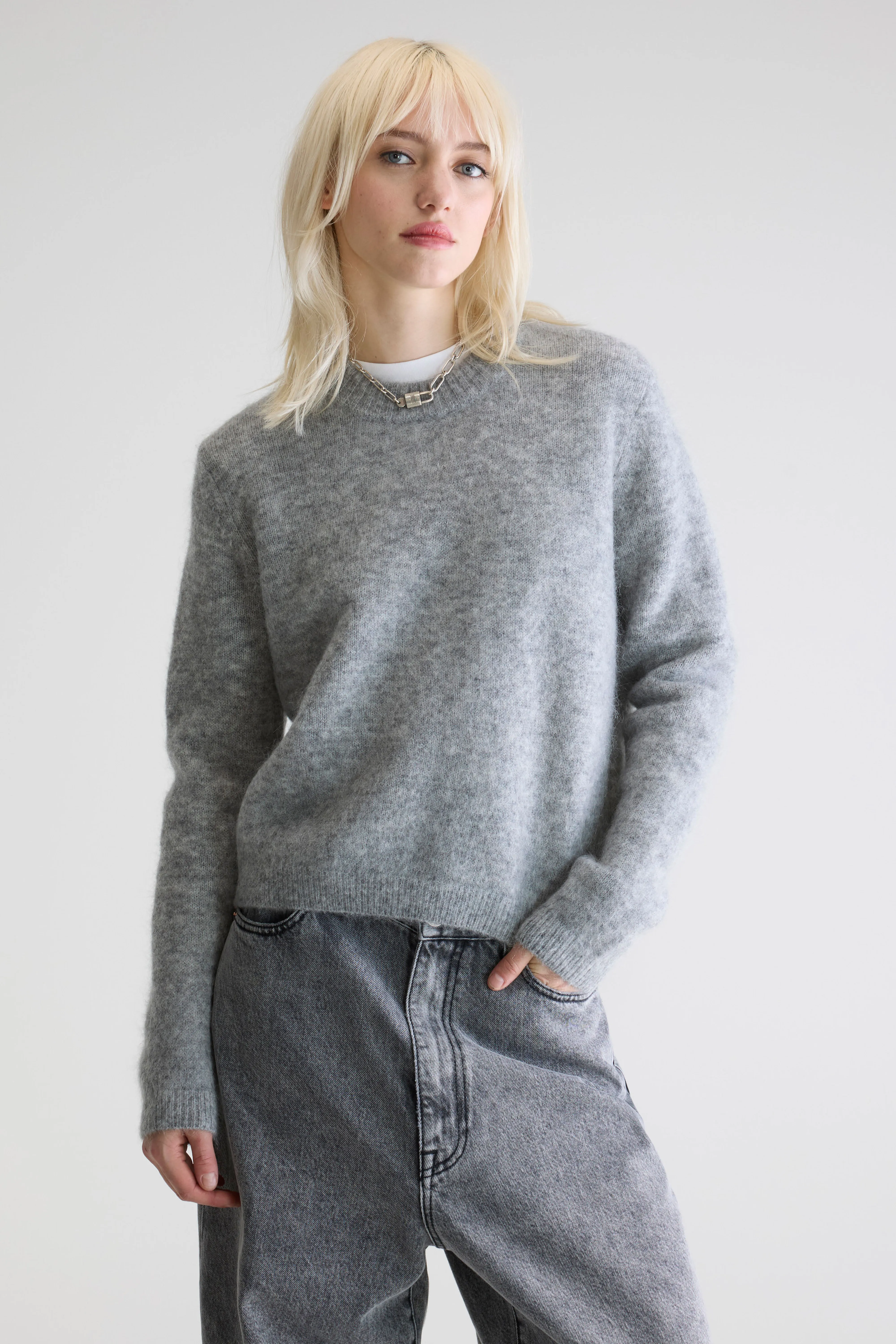 Auron slim sweater (252 / W / H. GREY) - Image 2