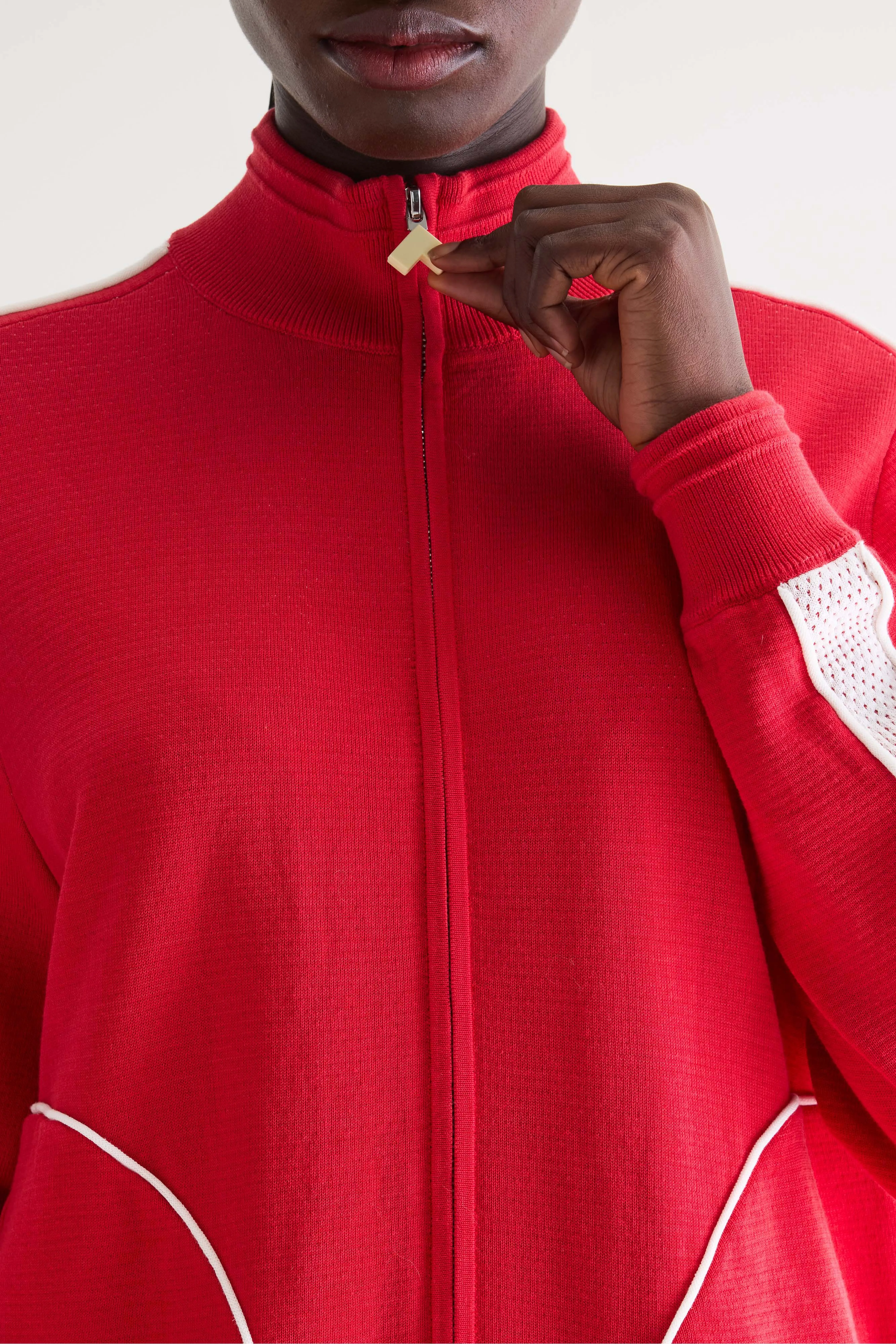 Dasy zip-up sweatshirt (261 / W / MASSAI RED) - Image 5