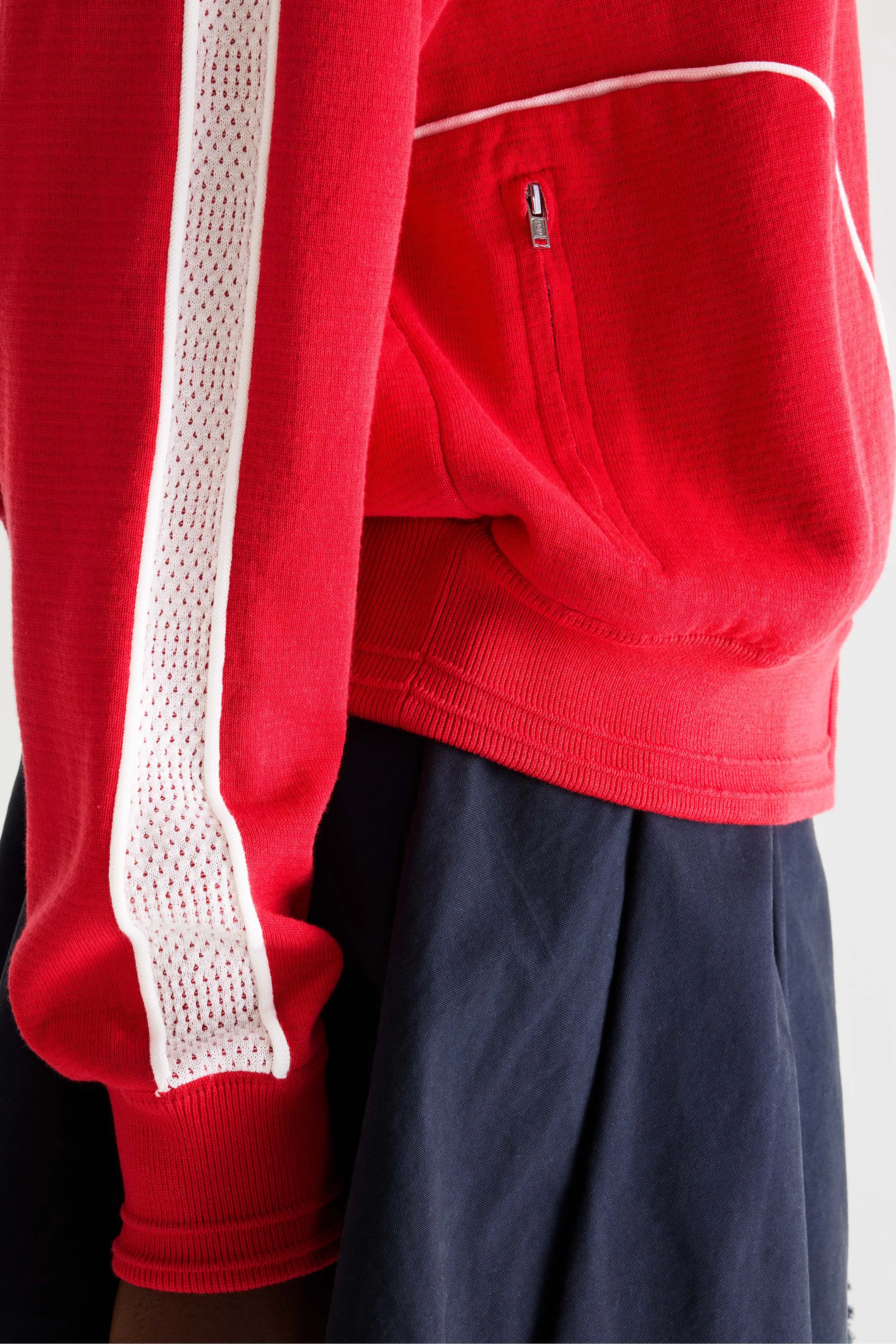 Dasy zip-up sweatshirt (261 / W / MASSAI RED) - Image 6