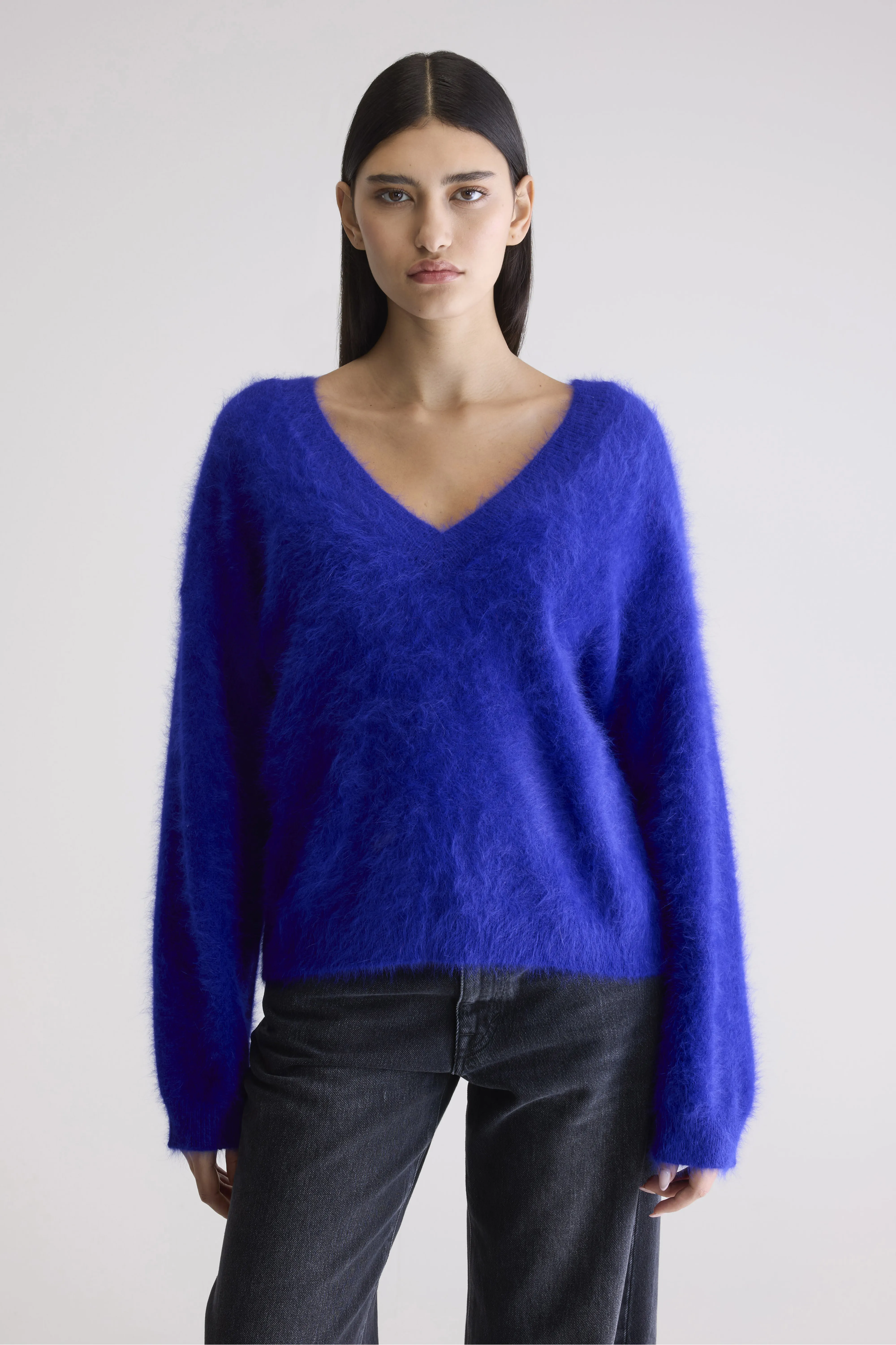 Dathe angora-blend sweater (252 / W / DELPHINIUM) - Image 2