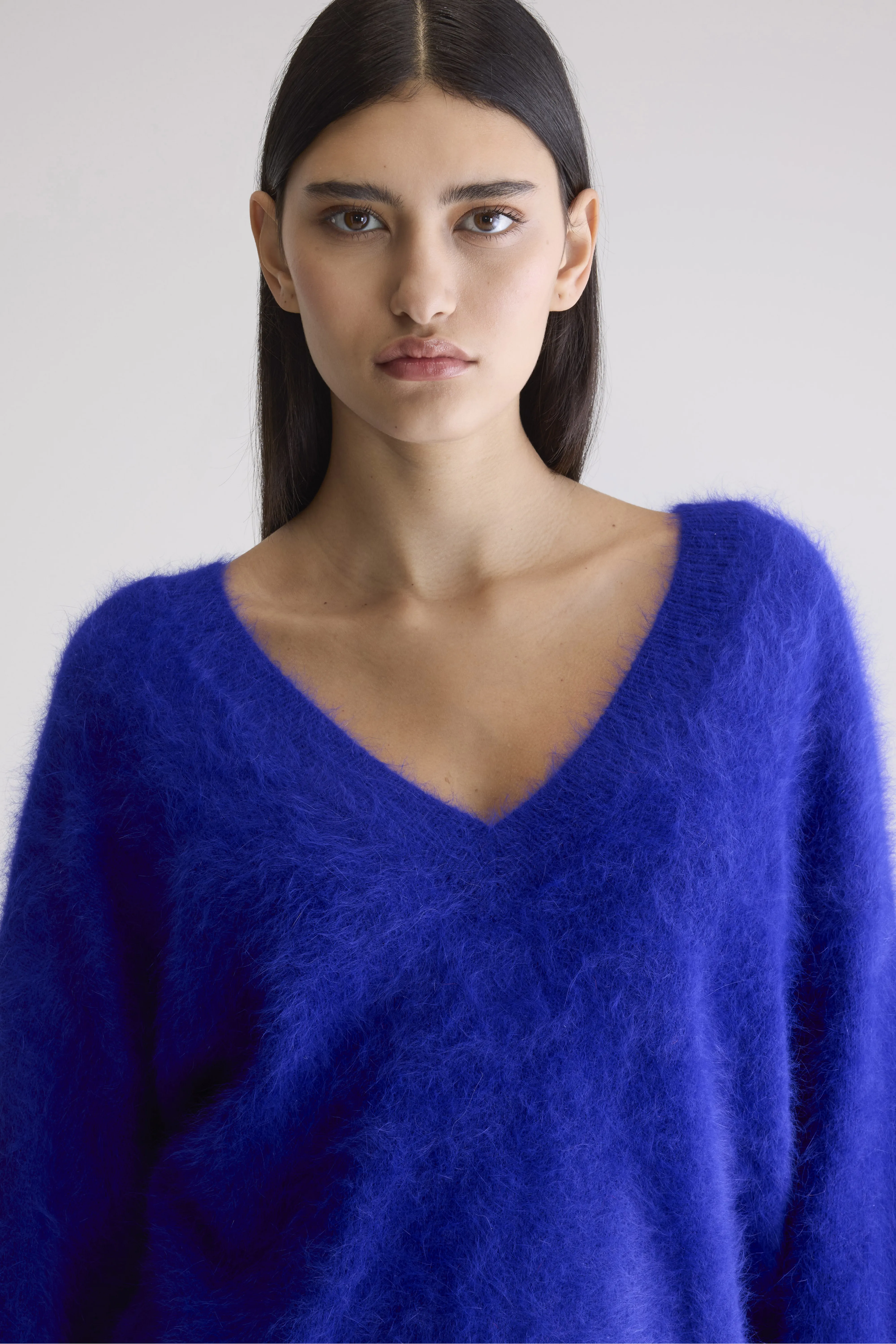 Dathe angora-blend sweater (252 / W / DELPHINIUM) - Image 5