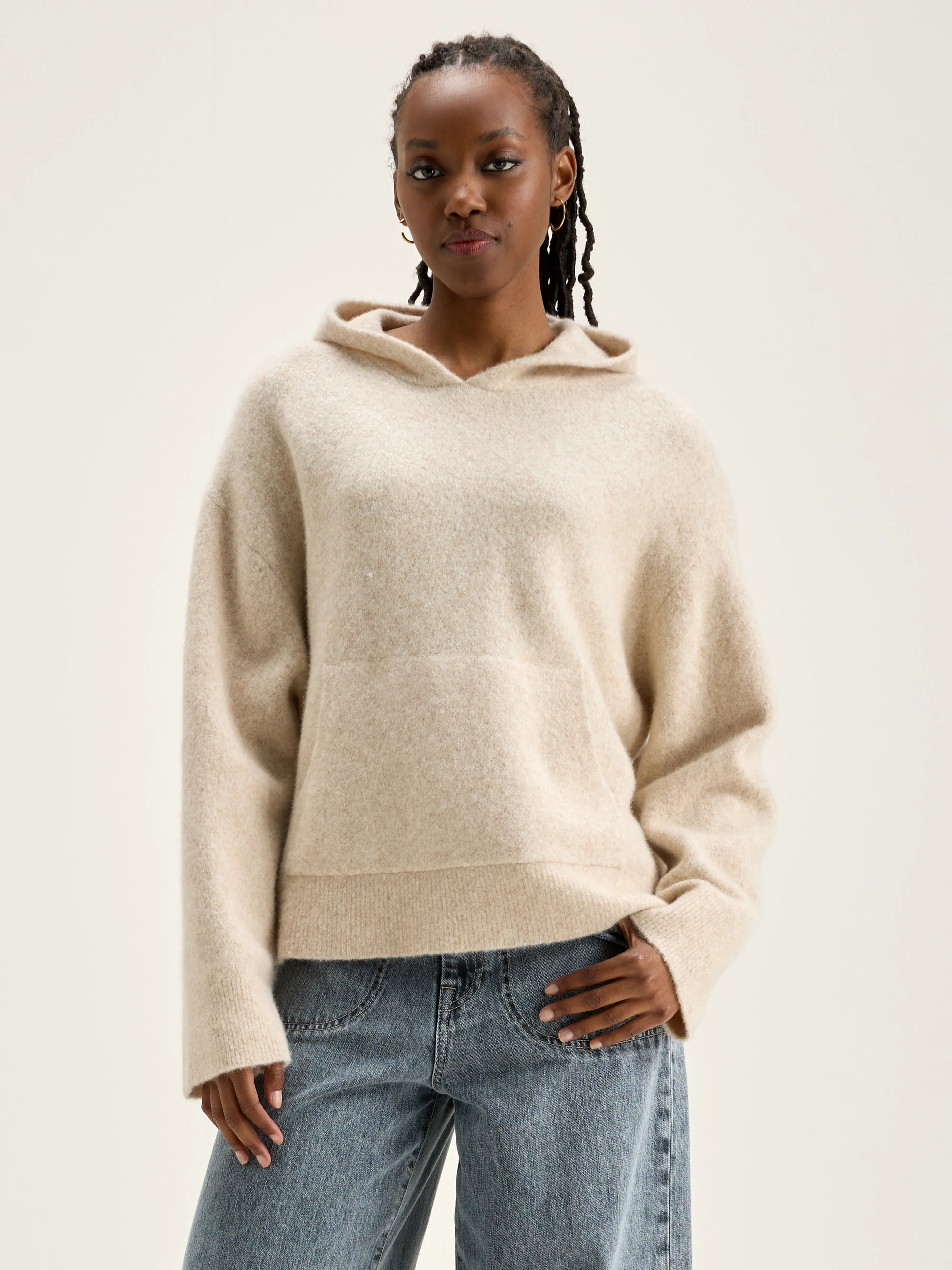 Dera knitted hoodie (242 / W / CREAM) - Image 2