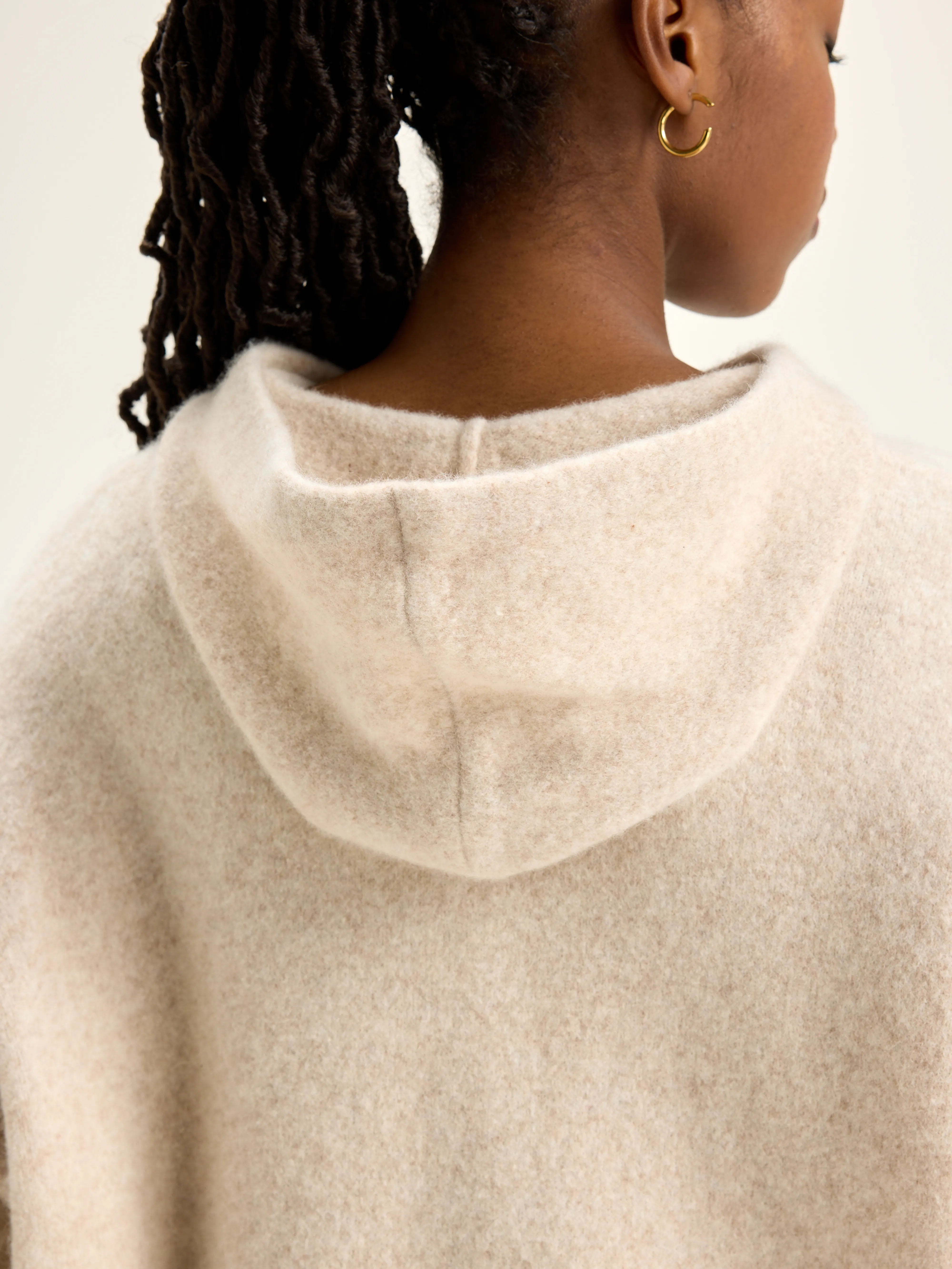Dera knitted hoodie (242 / W / CREAM) - Image 6