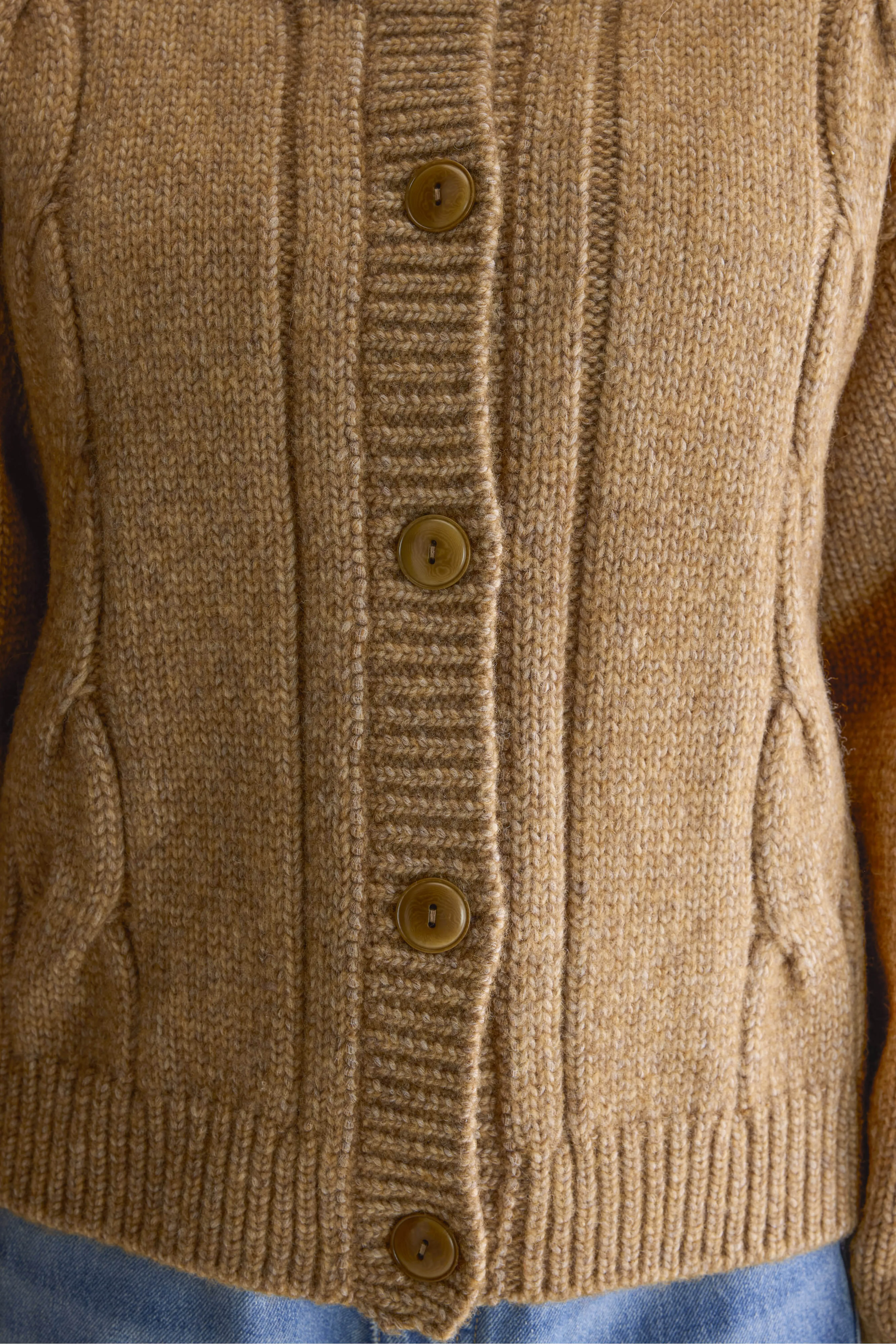 Dico chunky cardigan (252 / W / BISCUIT) - Image 6