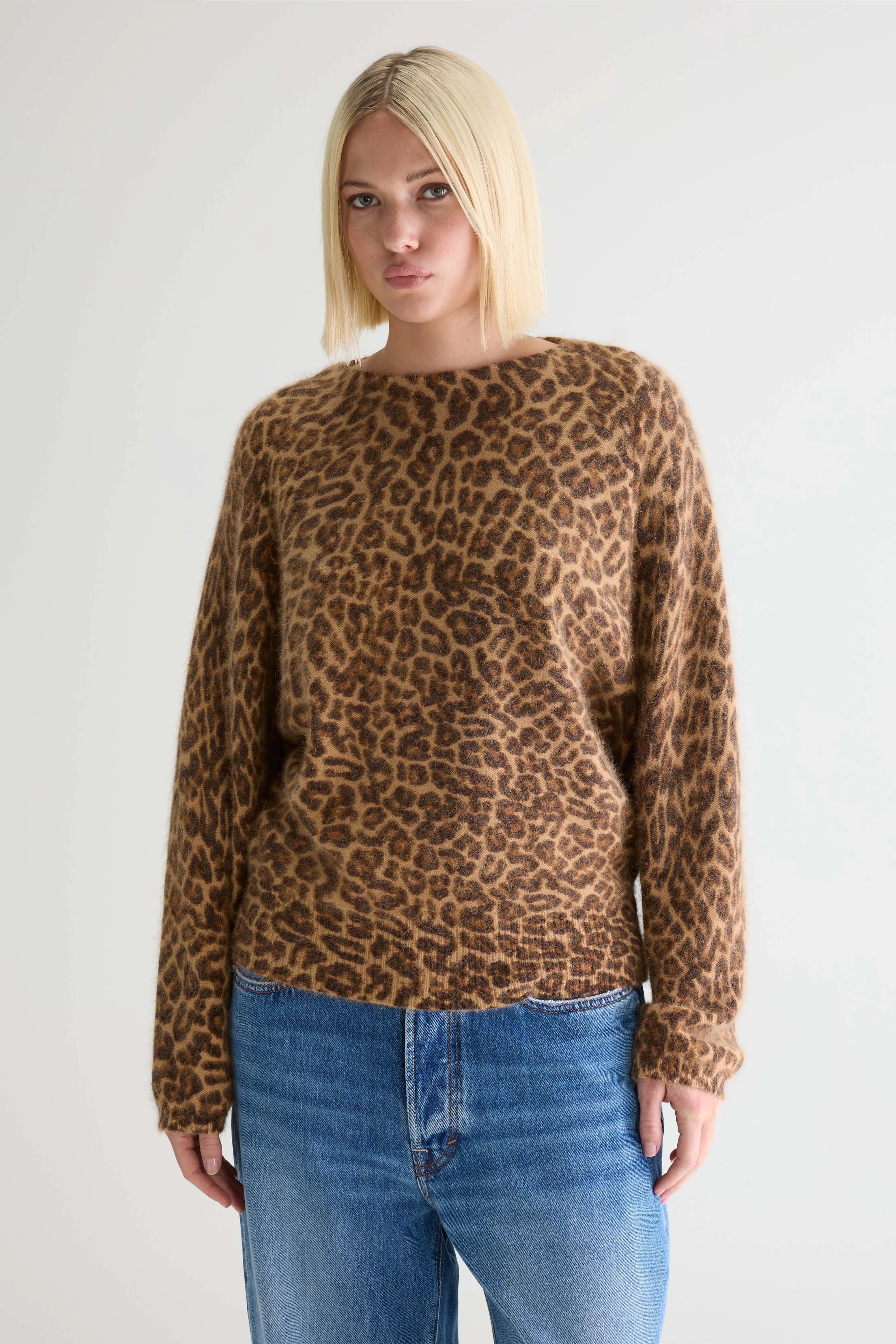 Dioal leopard print sweater (252 / W / COMBO A) - Image 2