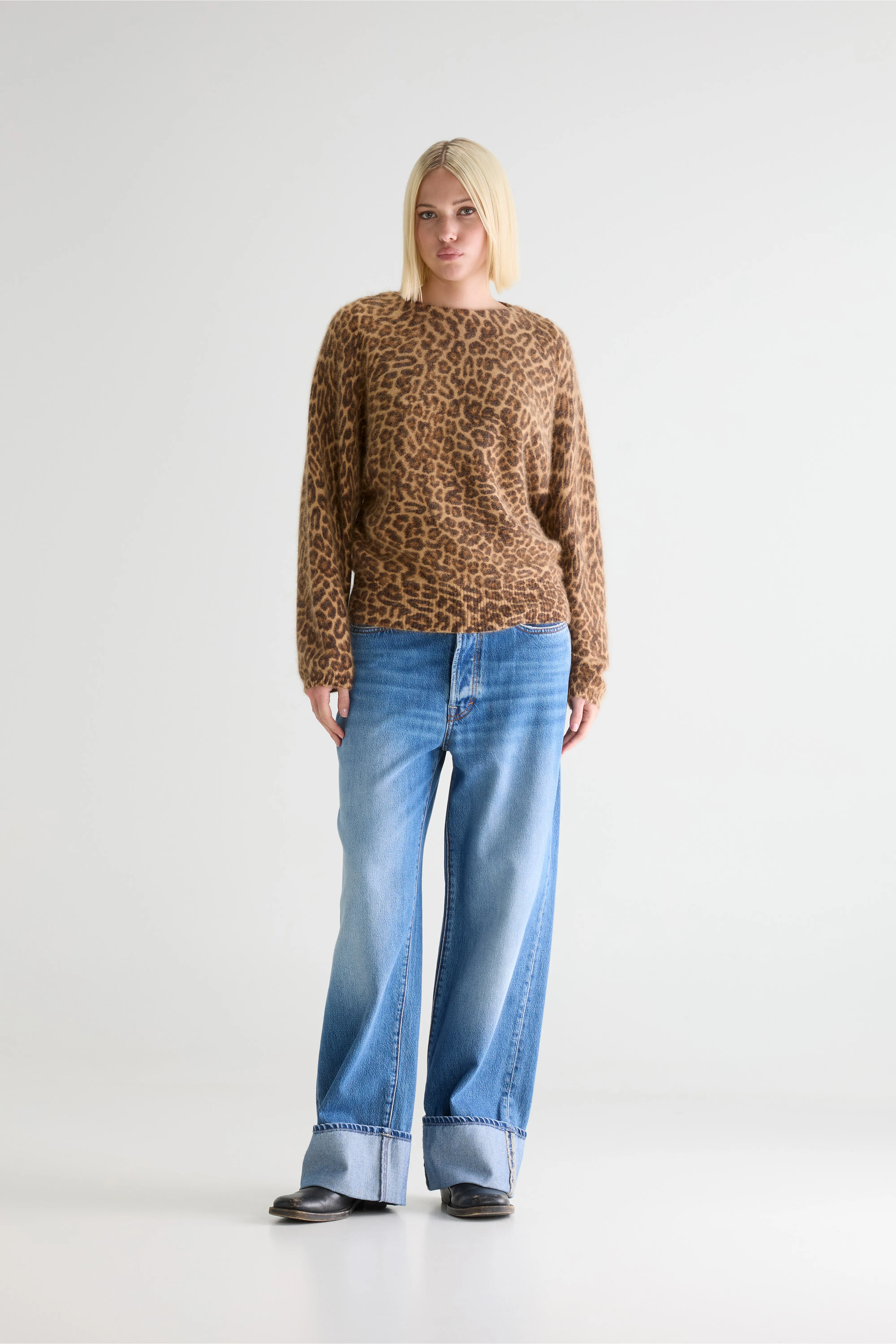 Dioal leopard print sweater (252 / W / COMBO A) - Image 3