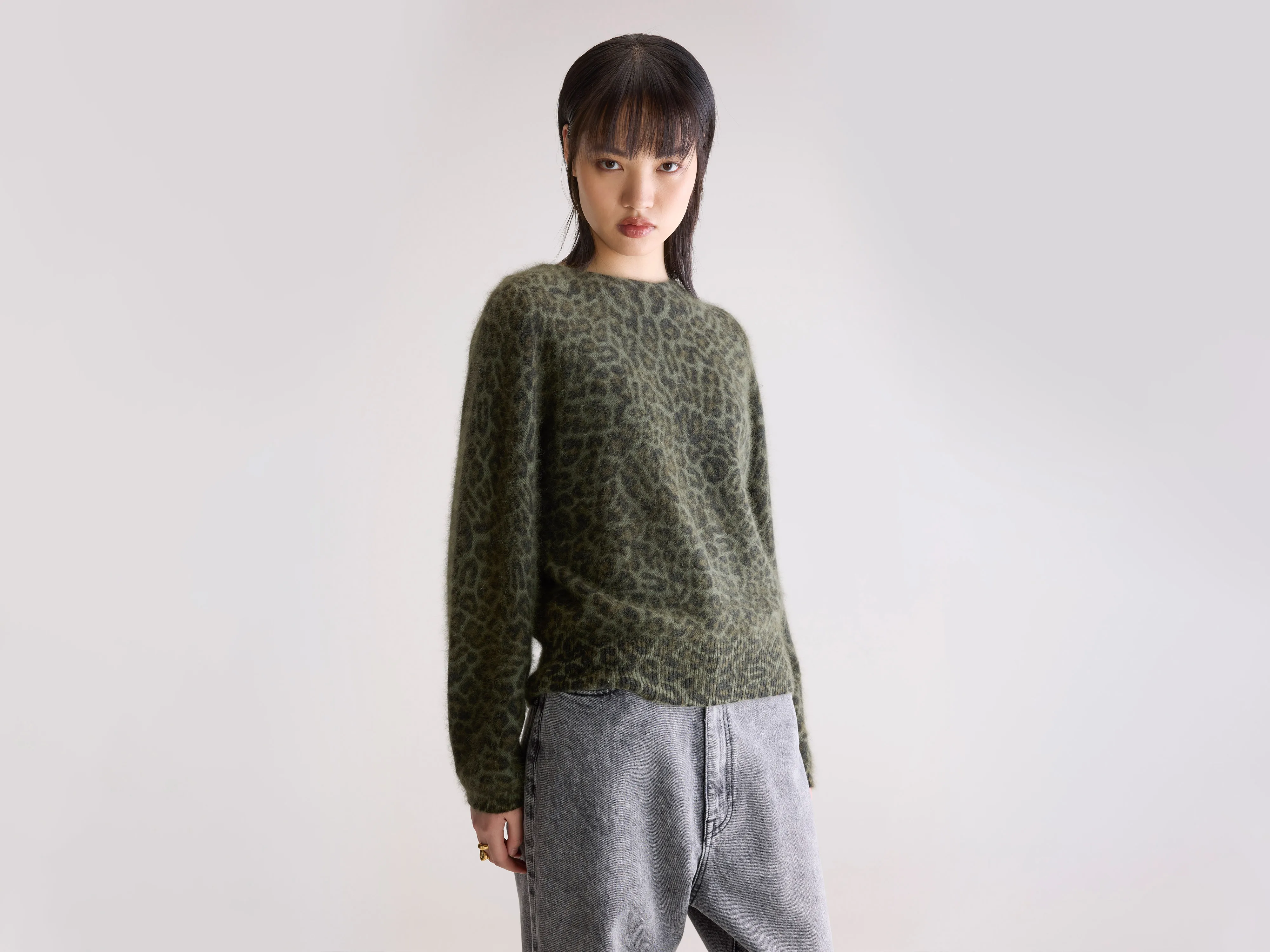 Dioal leopard print sweater (252 / W / COMBO C)