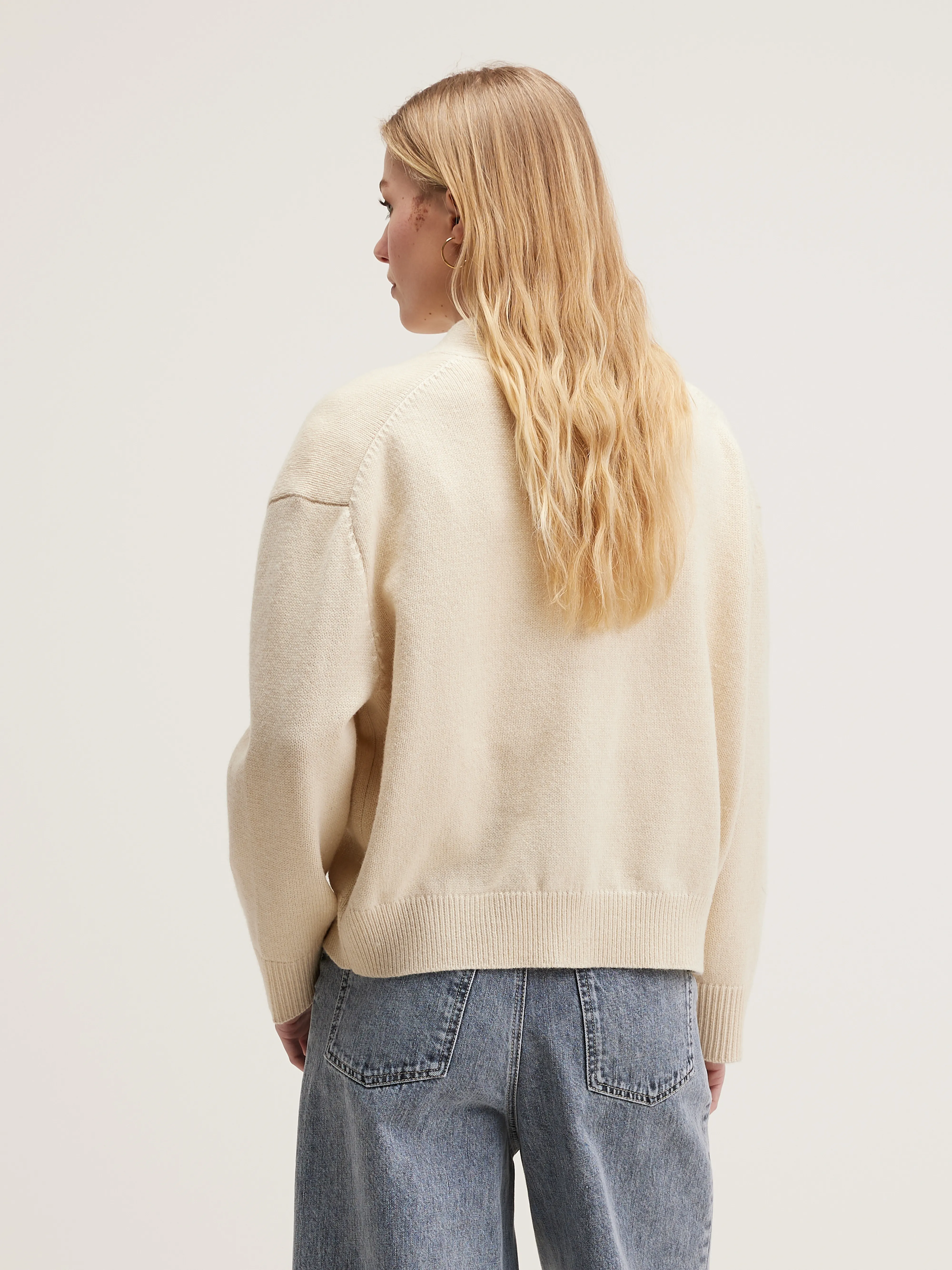 Gaddin boxy cardigan (242 / W / WHISPER) - Image 4