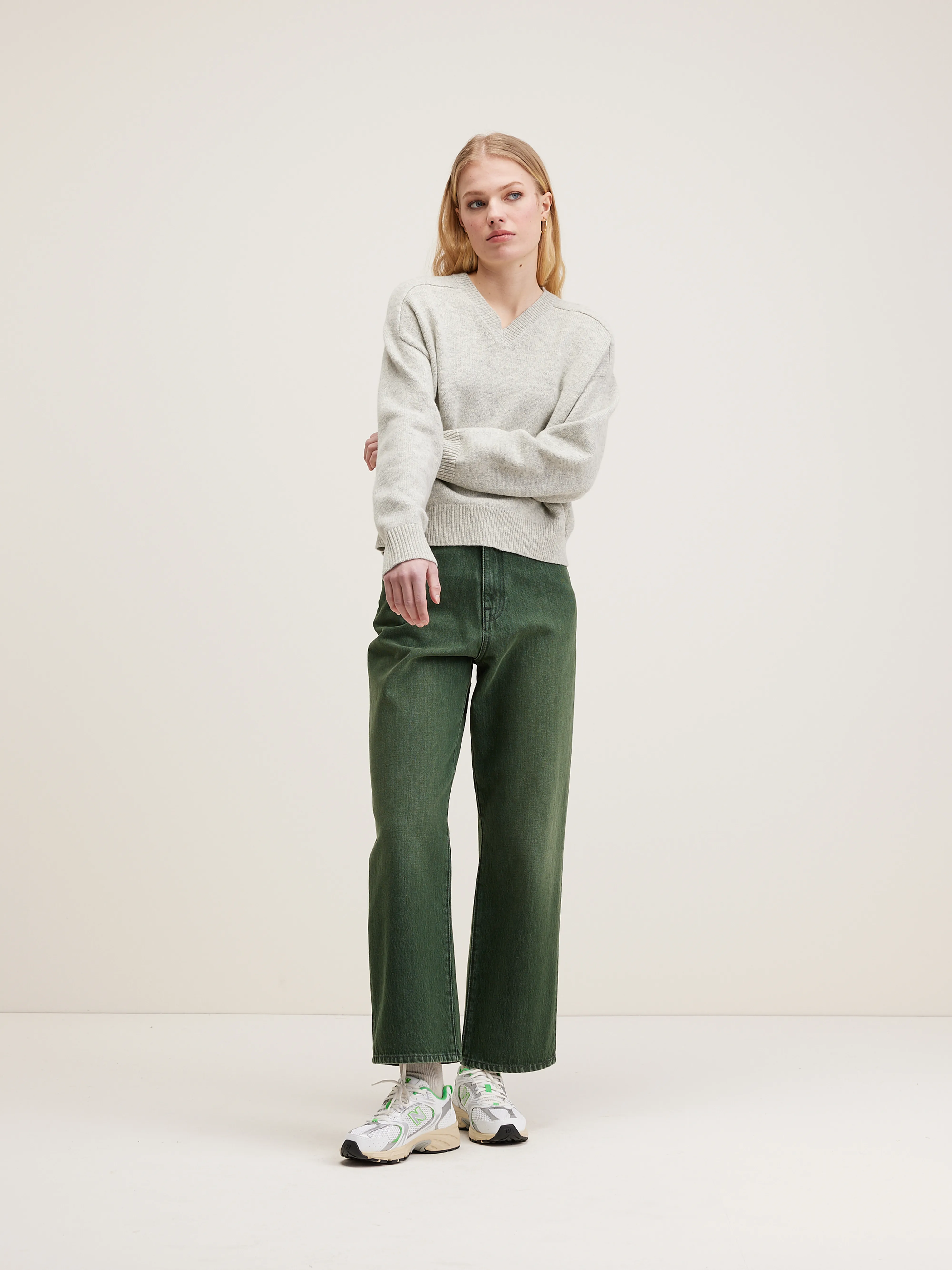 Gador boxy sweater (242 / W / OYSTER) - Image 3