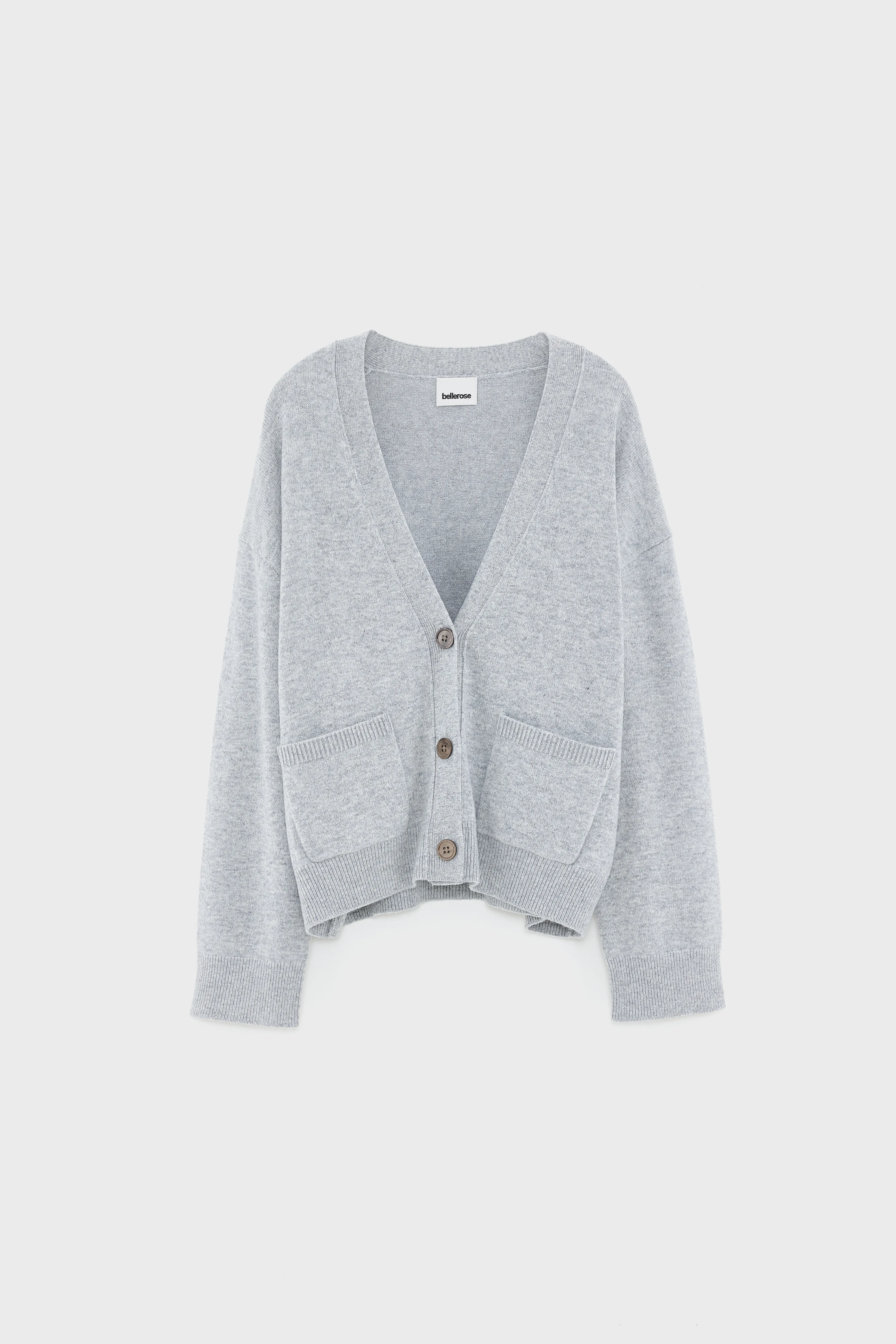 Gakkin boxy cardigan (252 / W / LIGHT GREY) - Image 7
