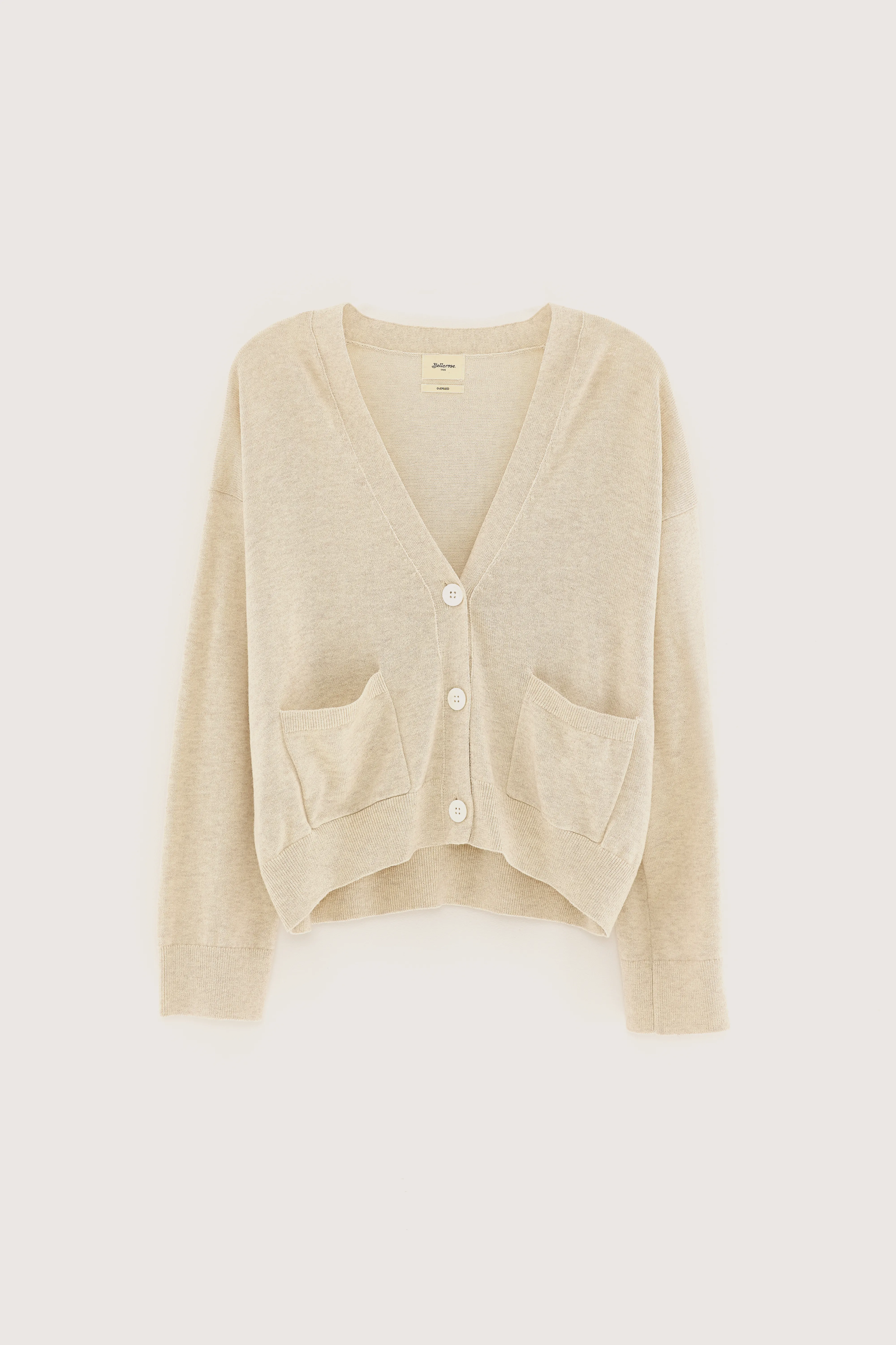 Gakkin v-neck cardigan (251 / W / OATMEAL) - Image 6