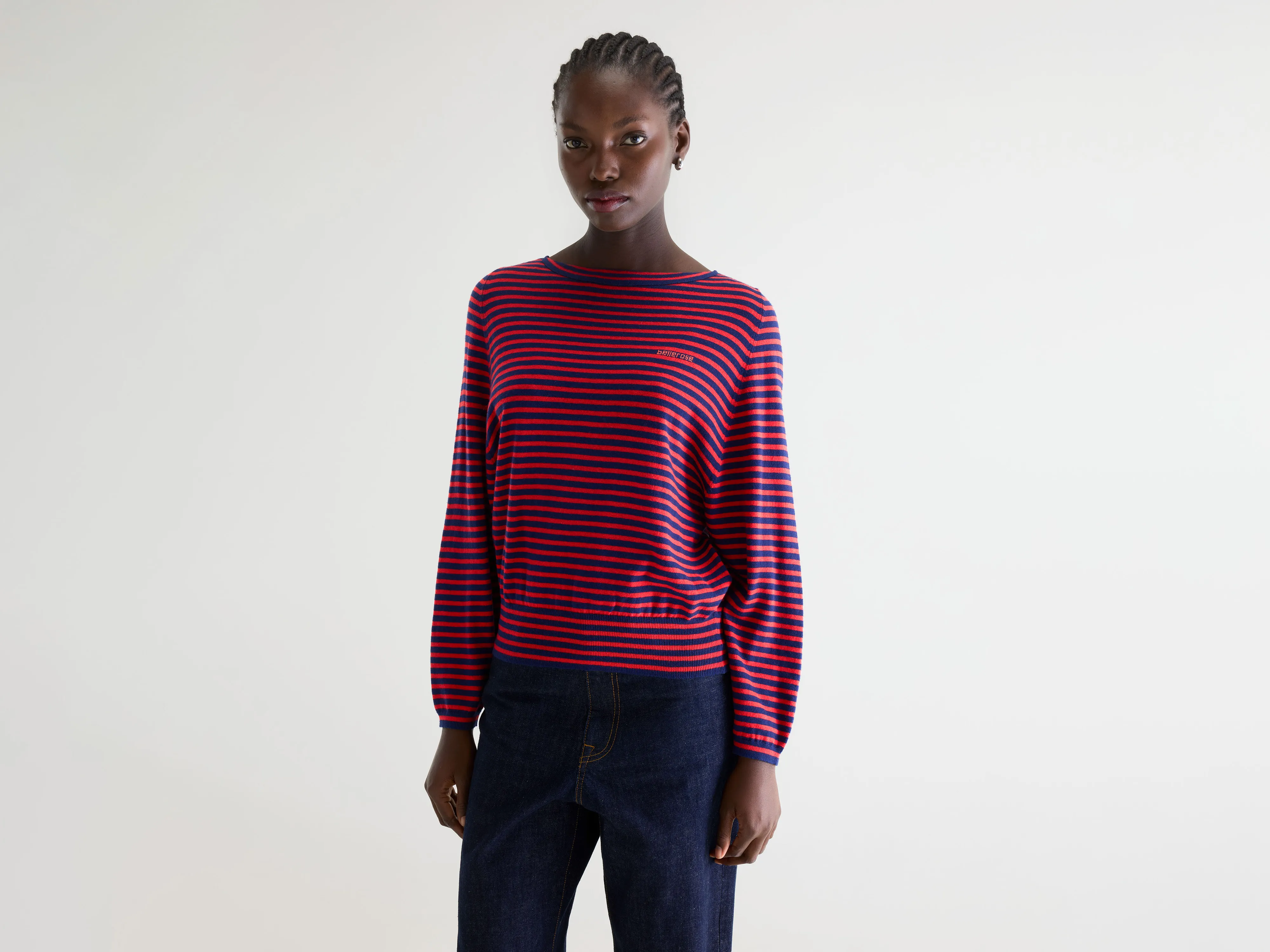 Geros relaxed sweater (261 / W / STRIPE A)