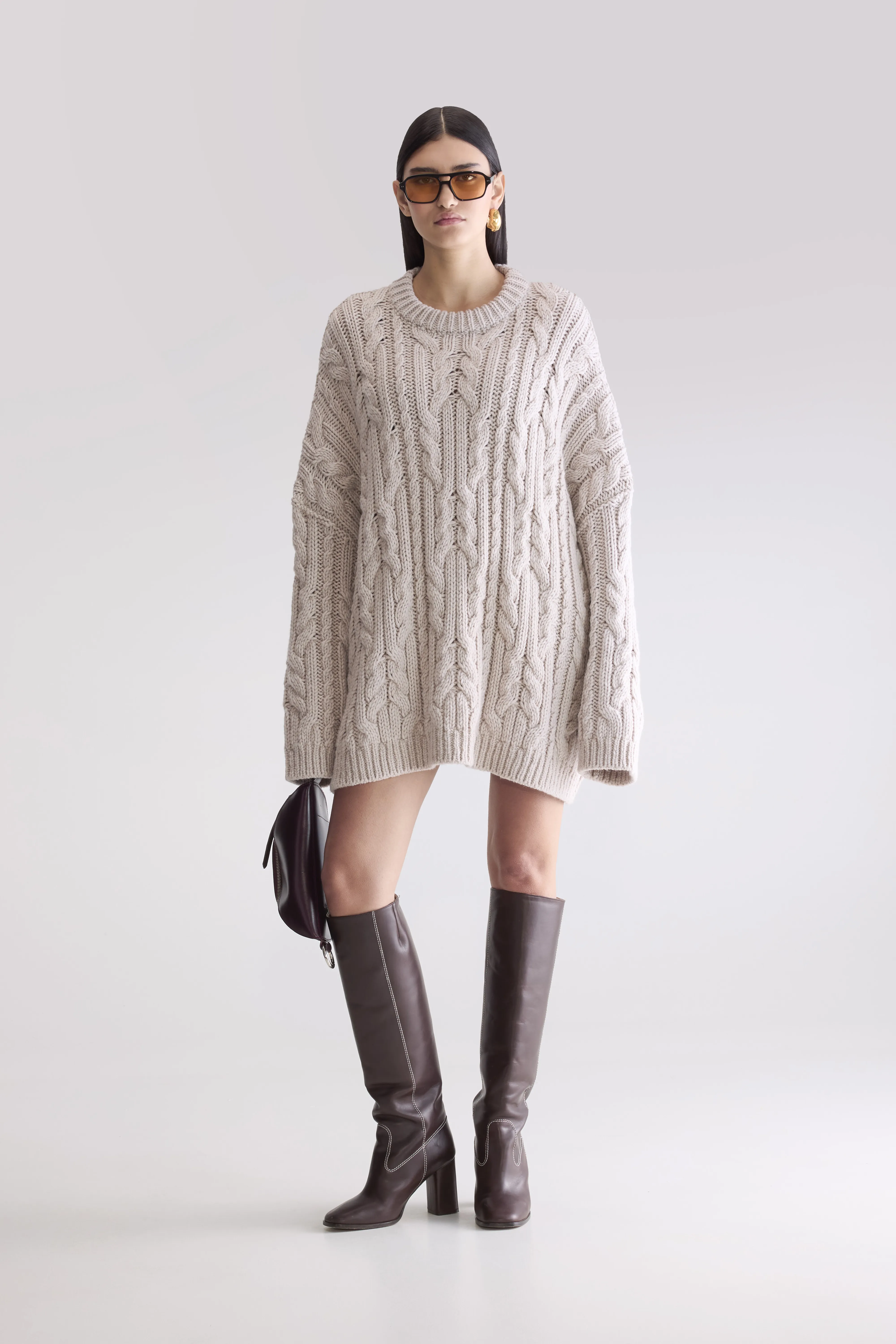 Nesk cable knit sweater (252 / W / SABLE) - Image 3