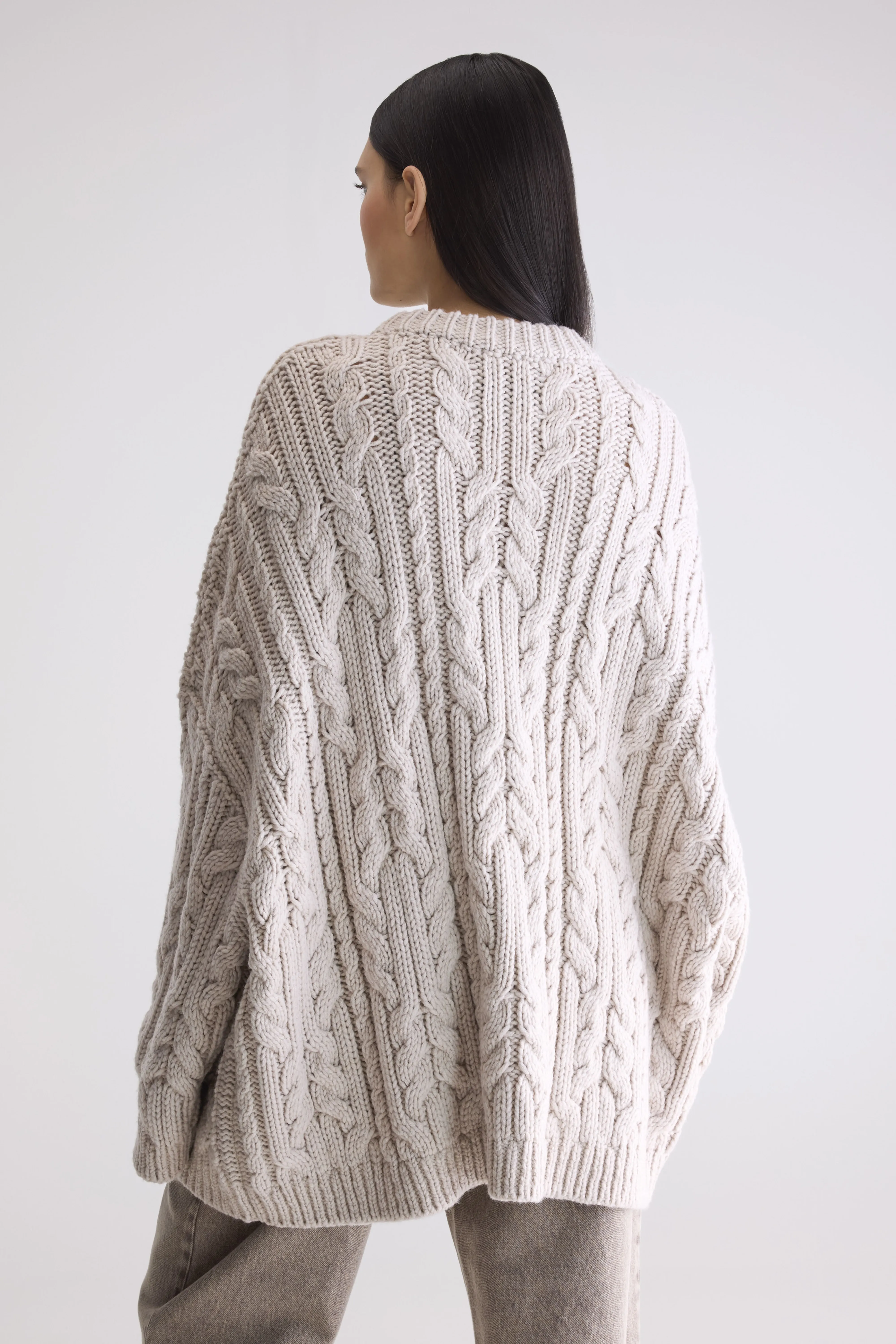 Nesk cable knit sweater (252 / W / SABLE) - Image 4