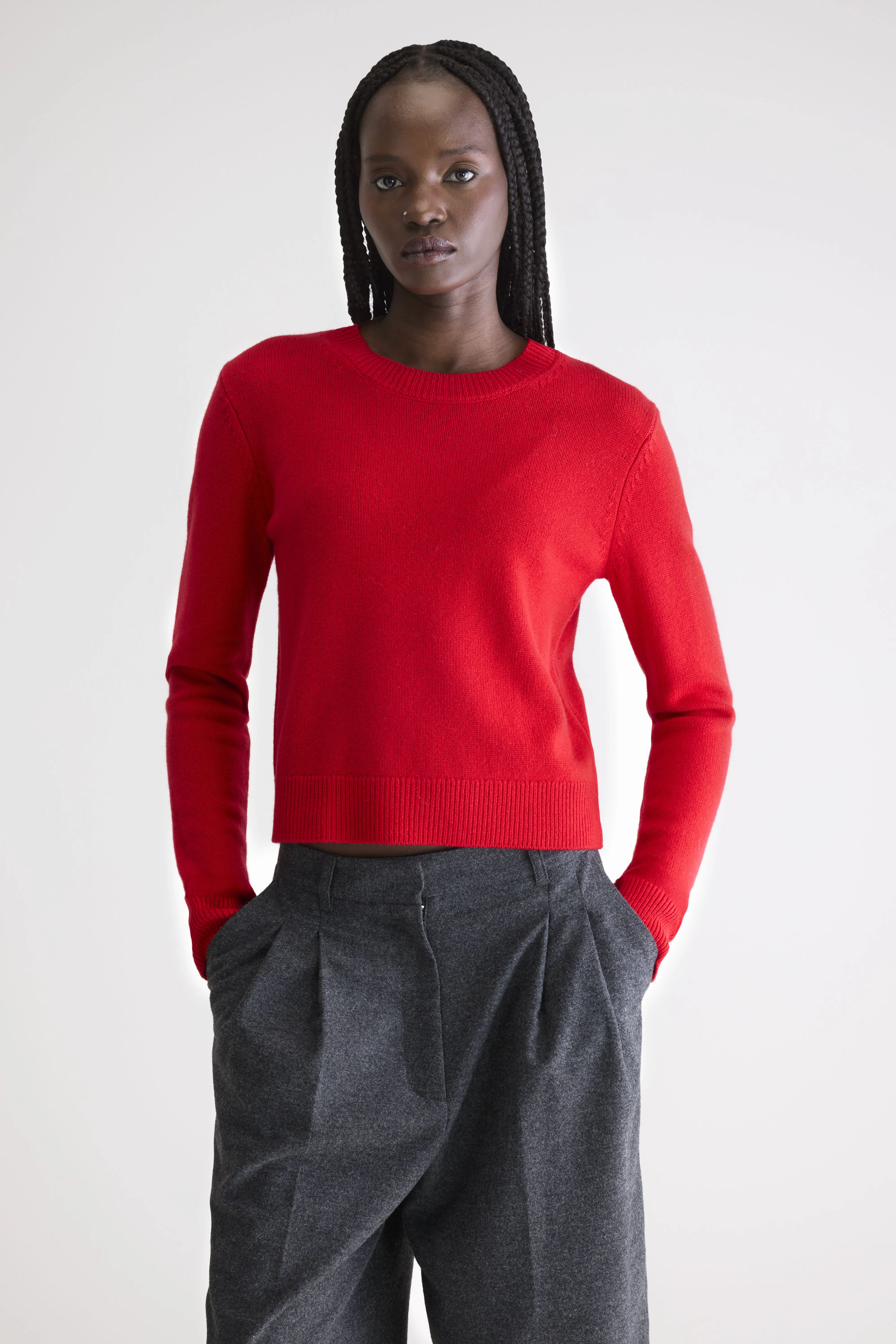 Spag slim cashmere sweater (252 / W / AMORE) - Image 2