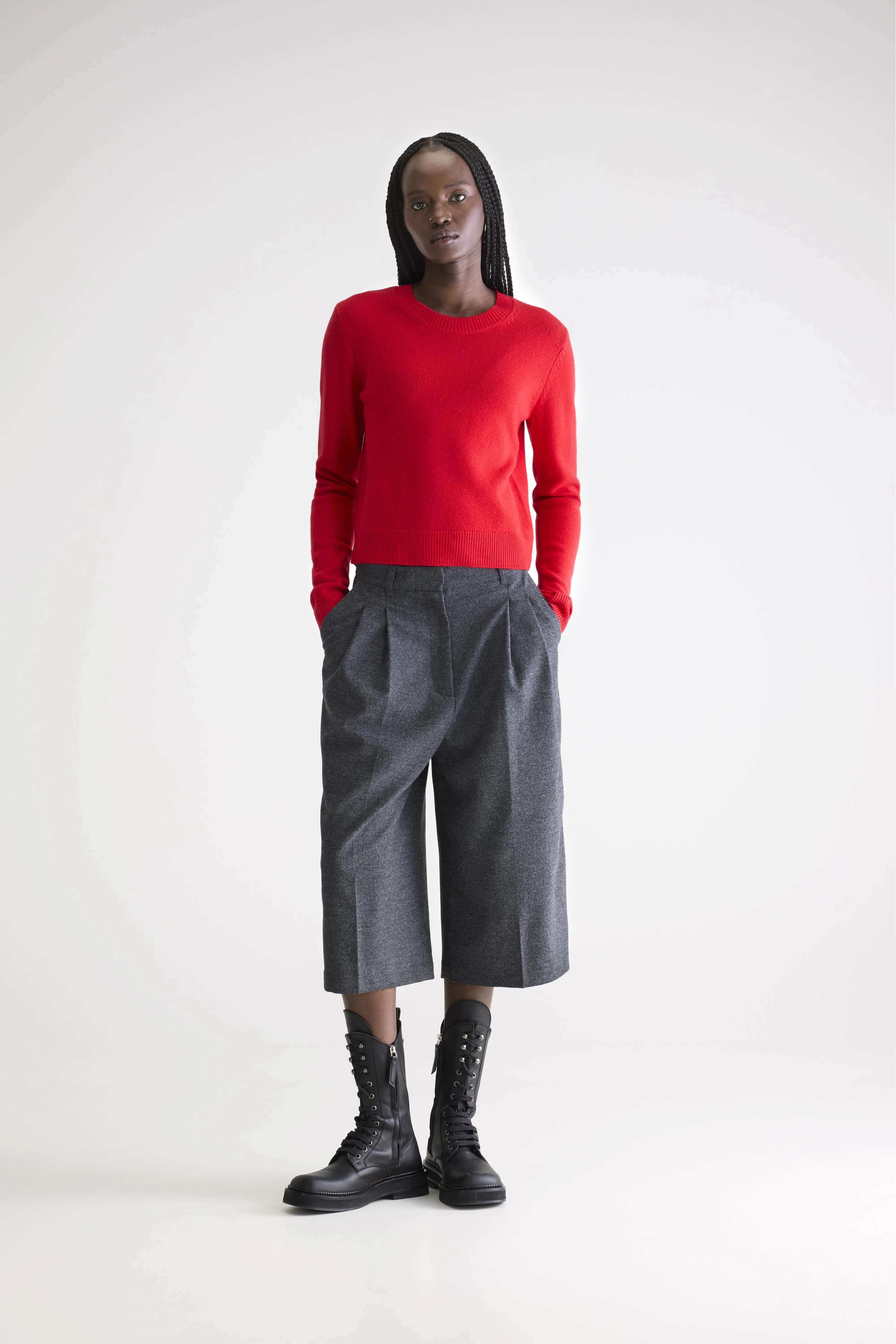 Spag slim cashmere sweater (252 / W / AMORE) - Image 3