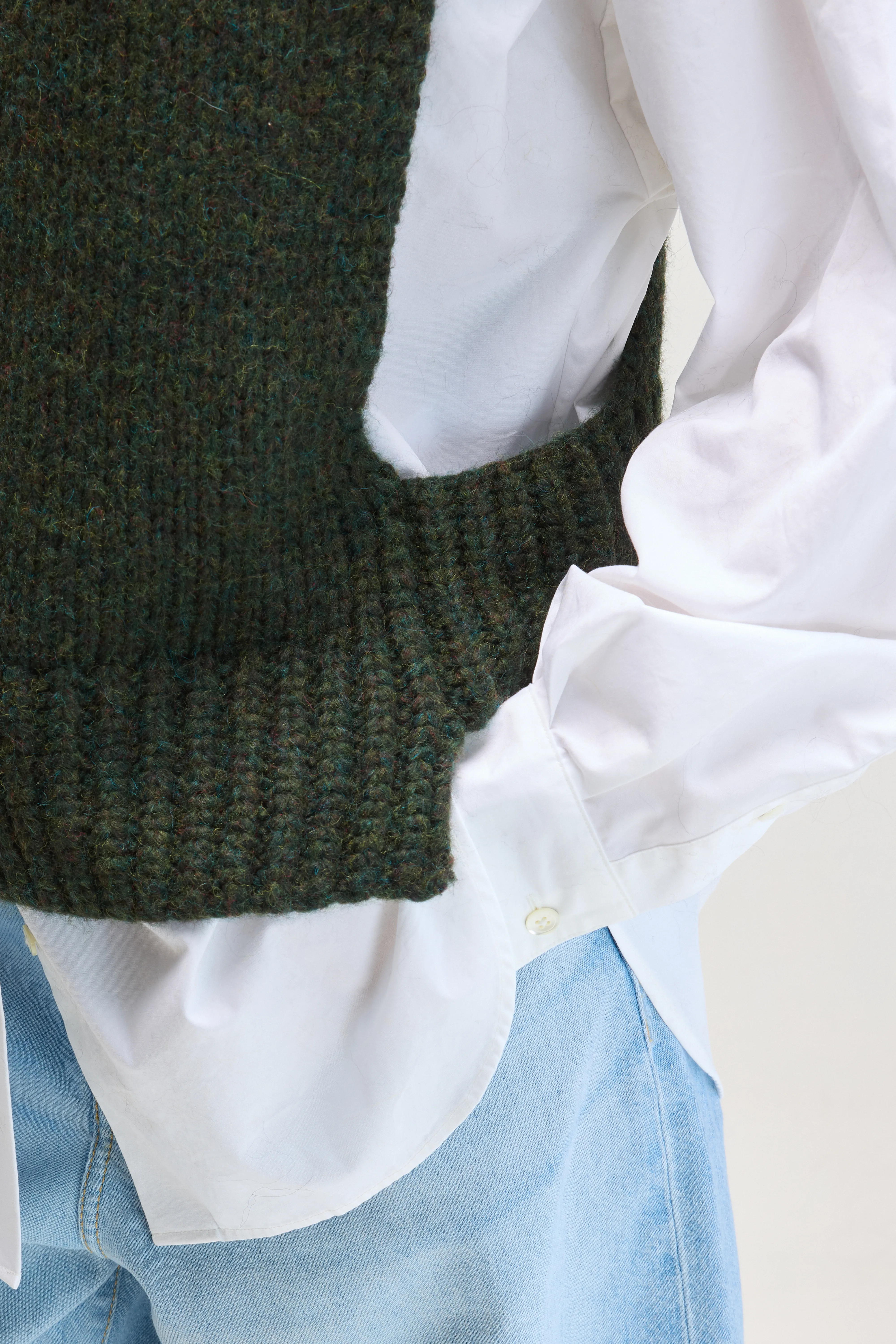 Upcycled Sleeveless Sweater (UPC / W / KOMBU) - Image 7